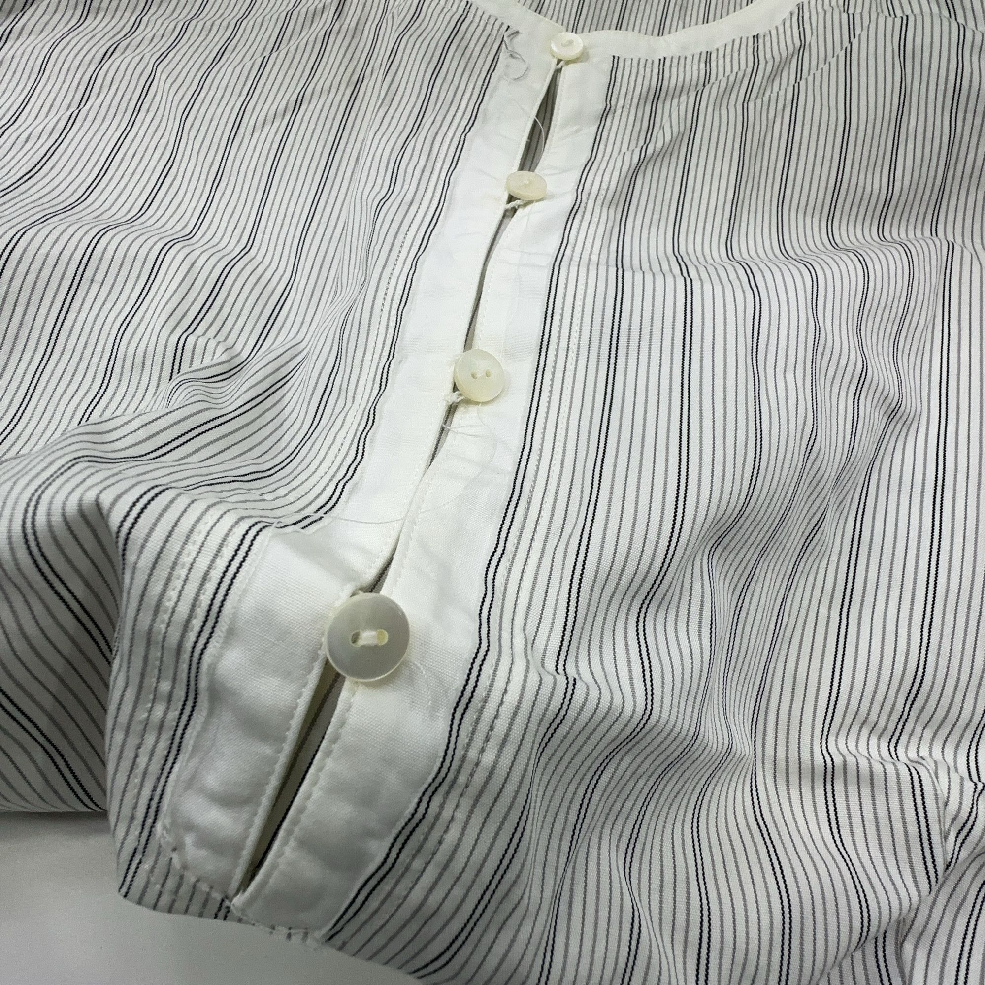 Miu Miu Miu Miu Striped Cotton Button Up Shirt Size 42 Size M / US 6-8 / IT 42-44 - 8 Thumbnail