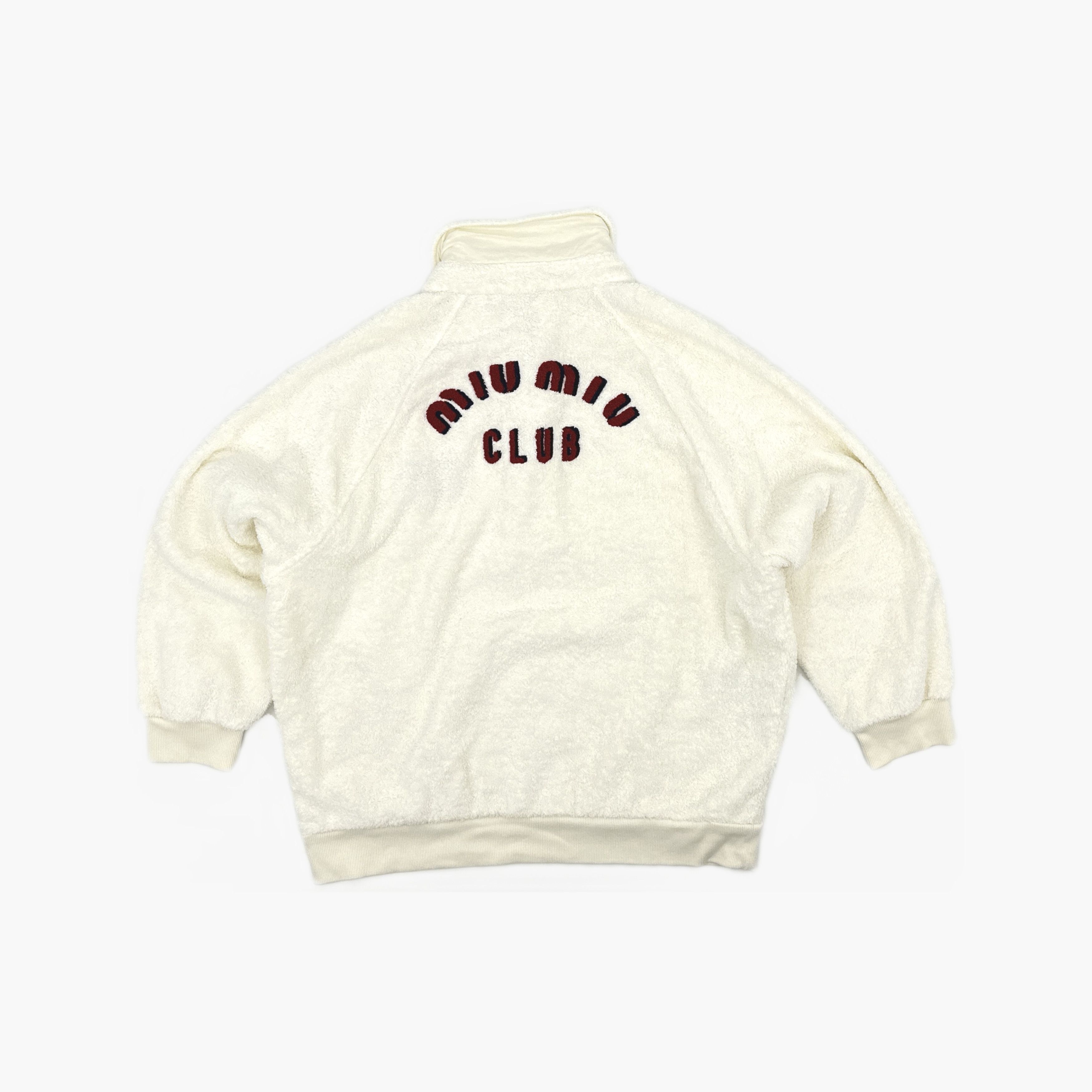 Miu Miu Miu Miu Club Logo Embroidery Polo Sweater White S Size S / US 4 / IT 40 - 2 Thumbnail