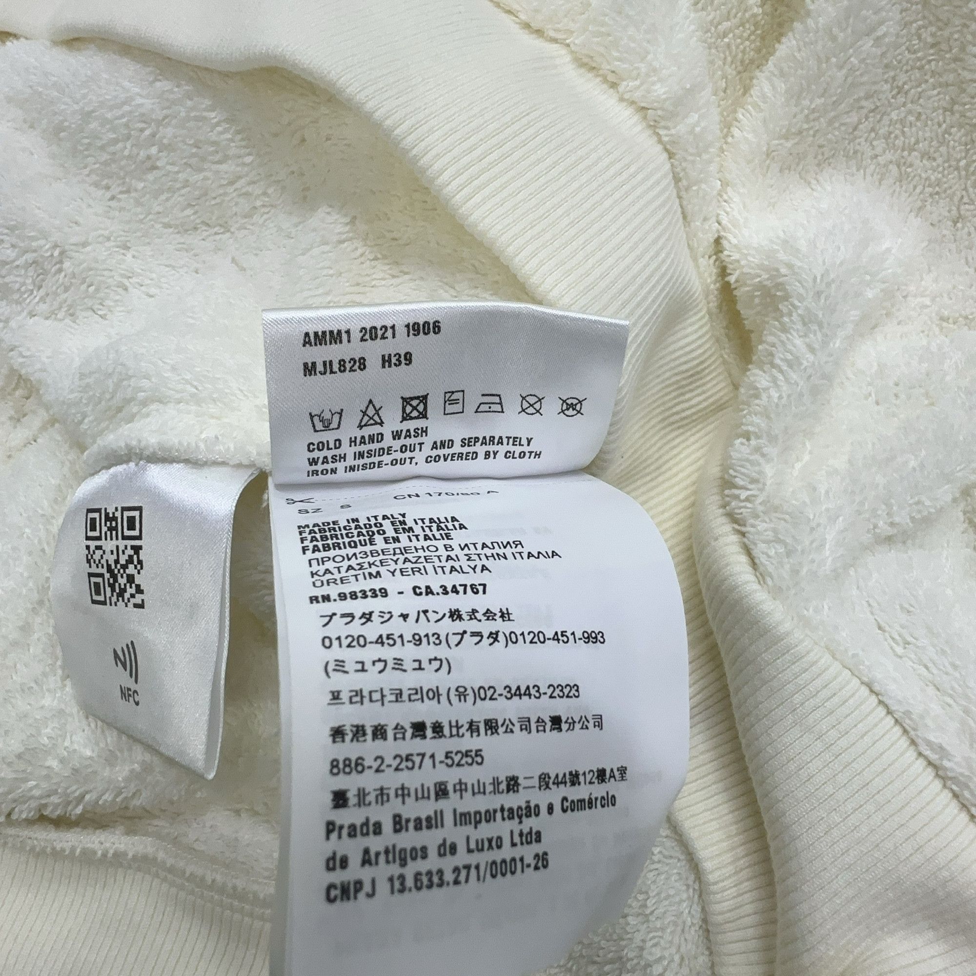 Miu Miu Miu Miu Club Logo Embroidery Polo Sweater White S Size S / US 4 / IT 40 - 4 Thumbnail
