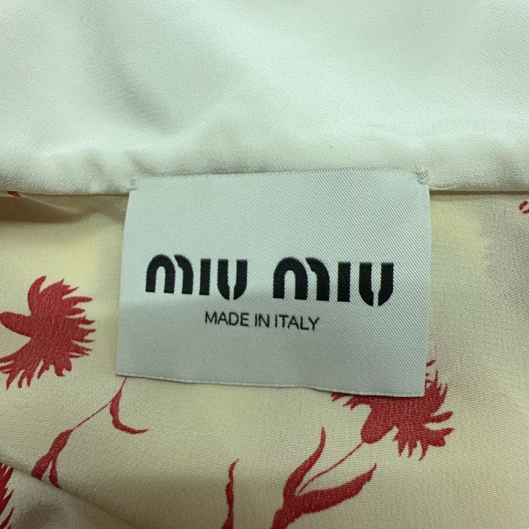 Miu Miu Miu Miu Floral Silk Midi Dress Size 36 Size XS / US 0-2 / IT 36-38 - 3 Thumbnail