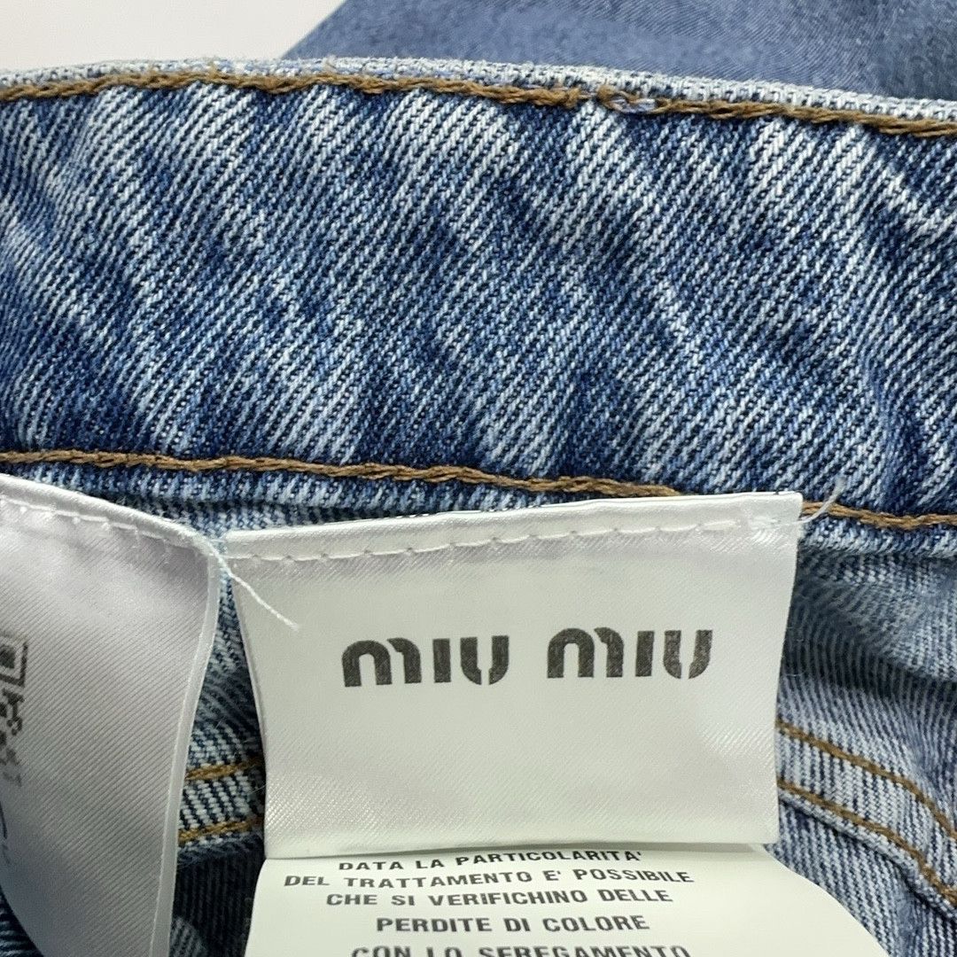 Miu Miu Miu Miu Patch Pocket Jeans Size 25 Size 25" / US 0 / IT 36 - 4 Thumbnail