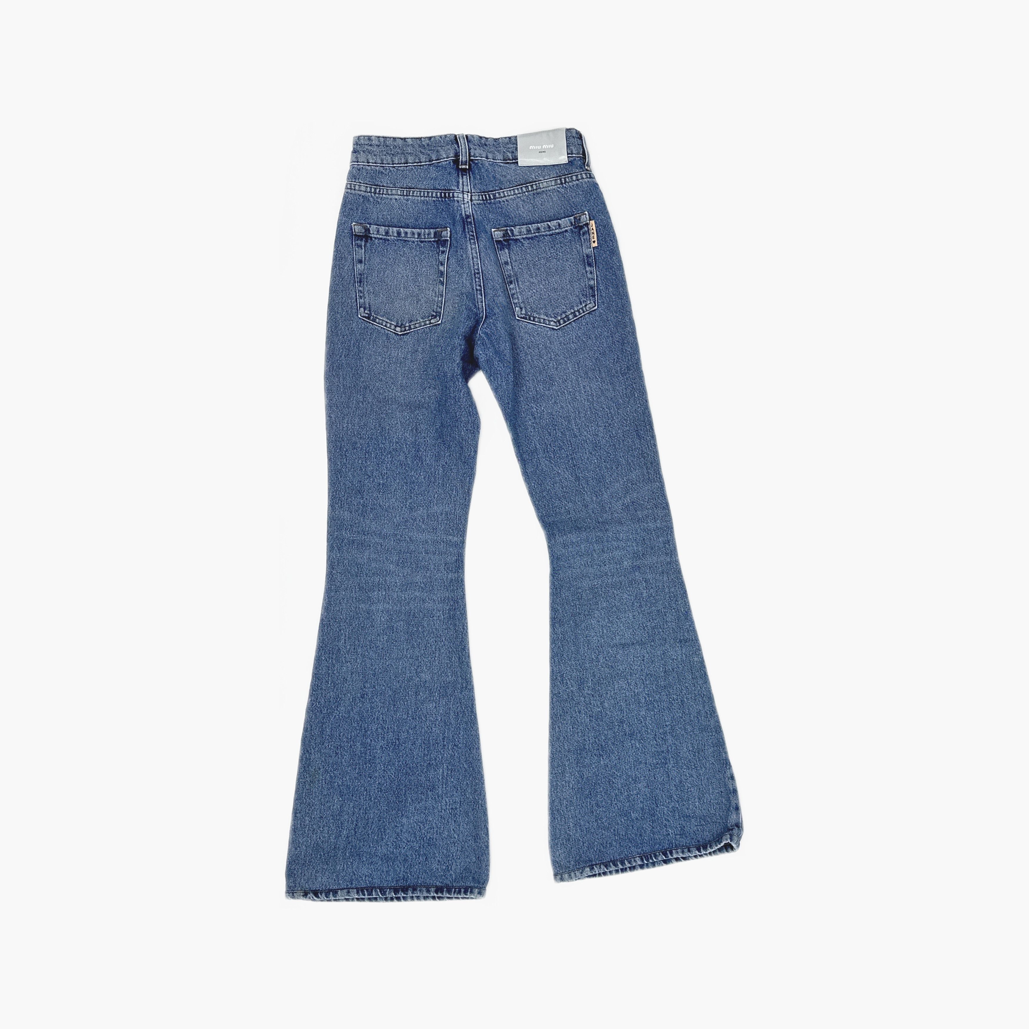 Miu Miu Miu Miu Patch Pocket Jeans Size 25 Size 25" / US 0 / IT 36 - 2 Thumbnail
