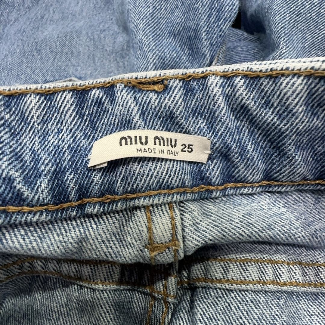 Miu Miu Miu Miu Patch Pocket Jeans Size 25 Size 25" / US 0 / IT 36 - 3 Thumbnail