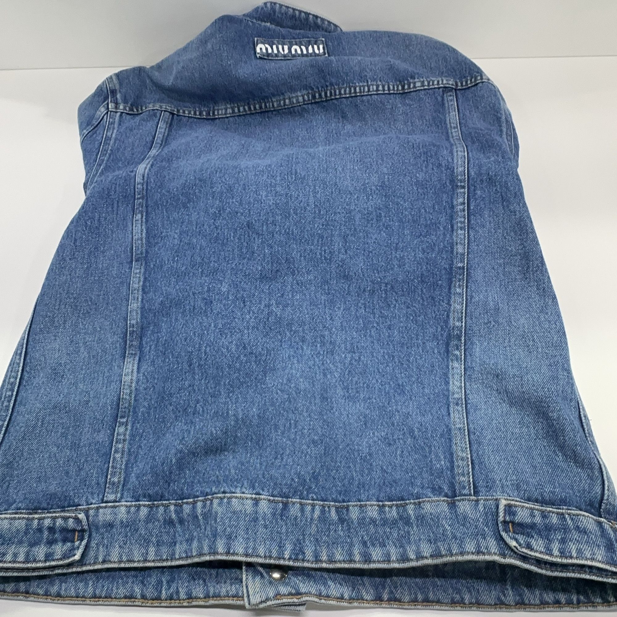 Miu Miu Miu Miu Crystal Button Denim Jacket Size 38 Size XS / US 0-2 / IT 36-38 - 9 Thumbnail