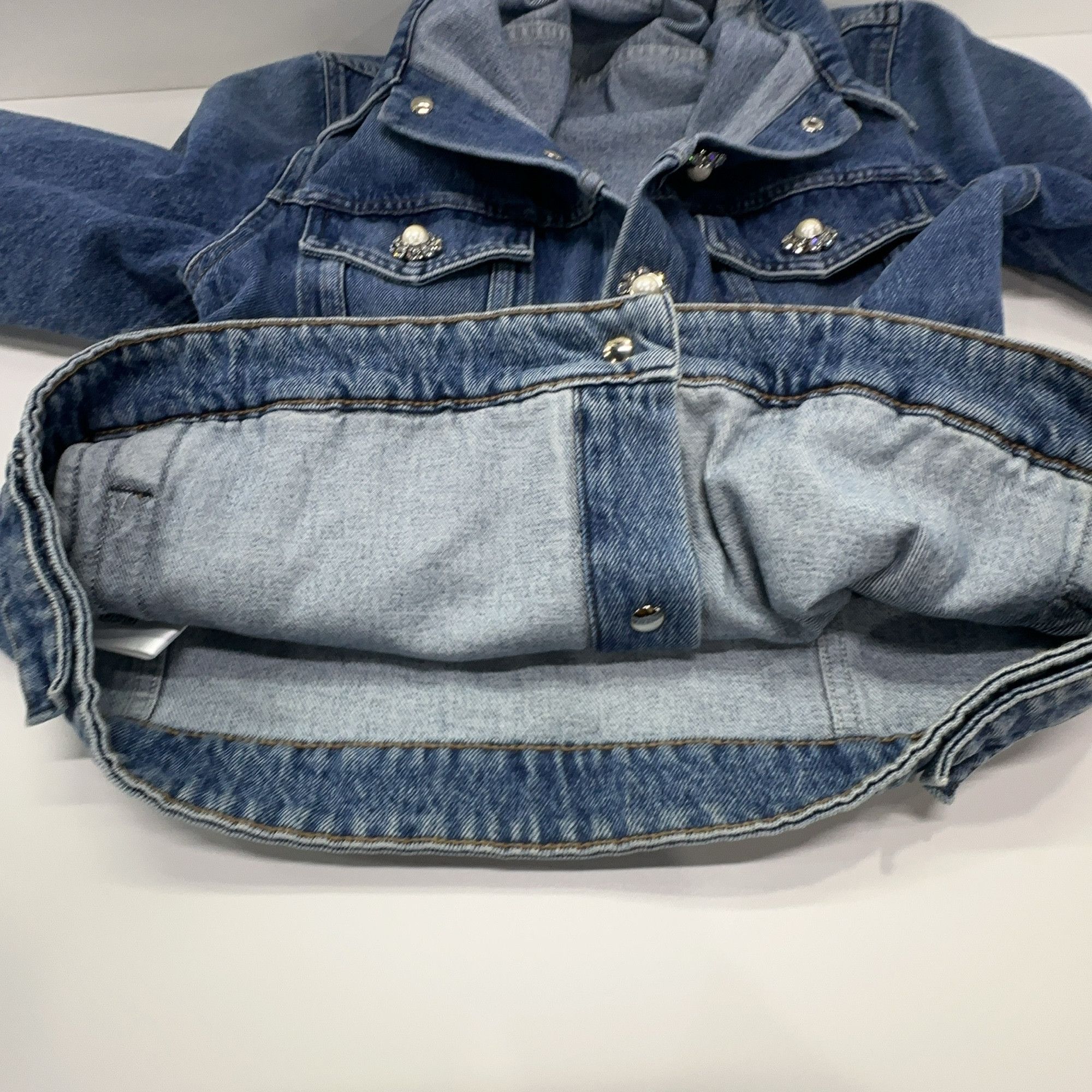 Miu Miu Miu Miu Crystal Button Denim Jacket Size 38 Size XS / US 0-2 / IT 36-38 - 6 Thumbnail