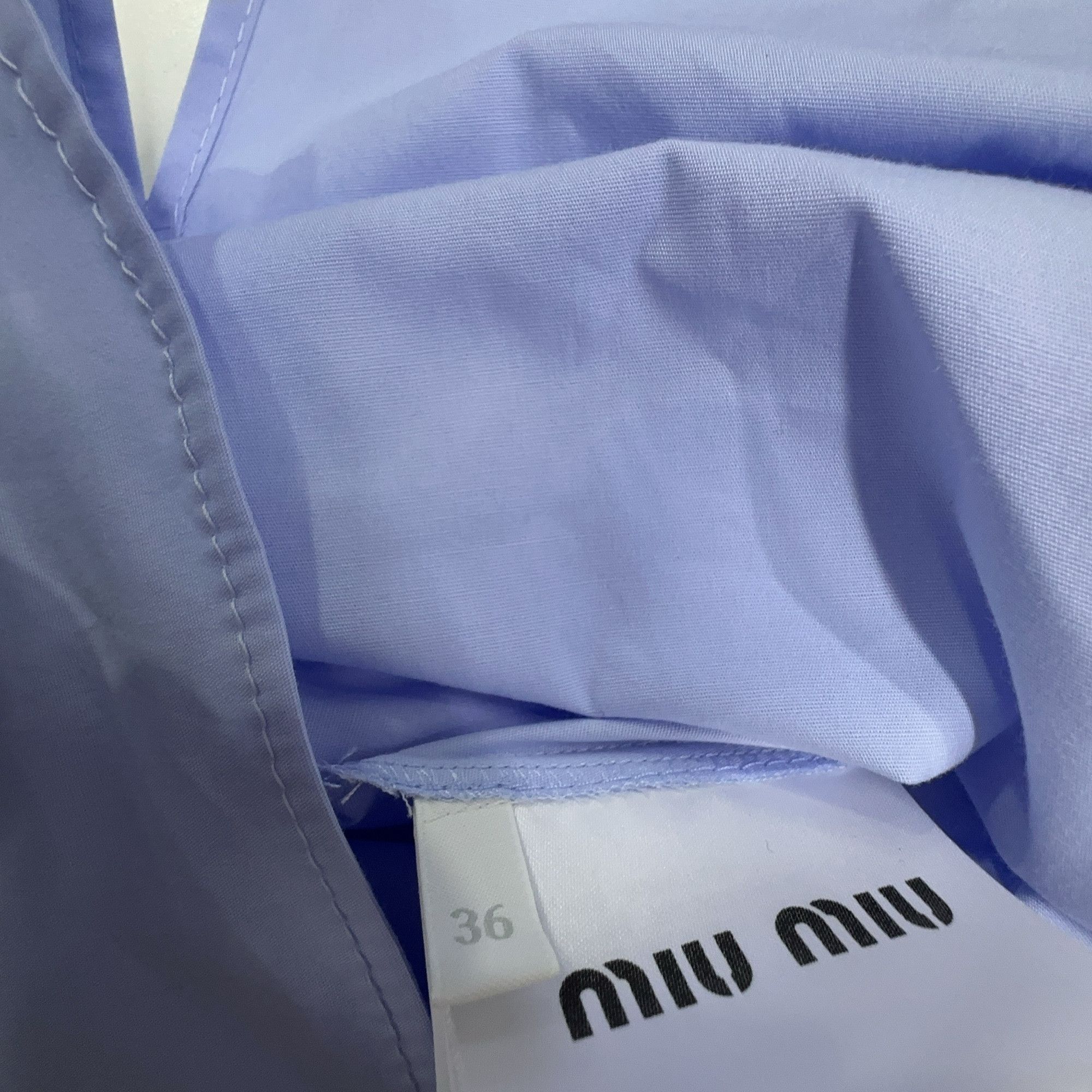 Miu Miu Miu Miu Cat Patch Button Up Shirt Size 36 Size XS / US 0-2 / IT 36-38 - 4 Thumbnail