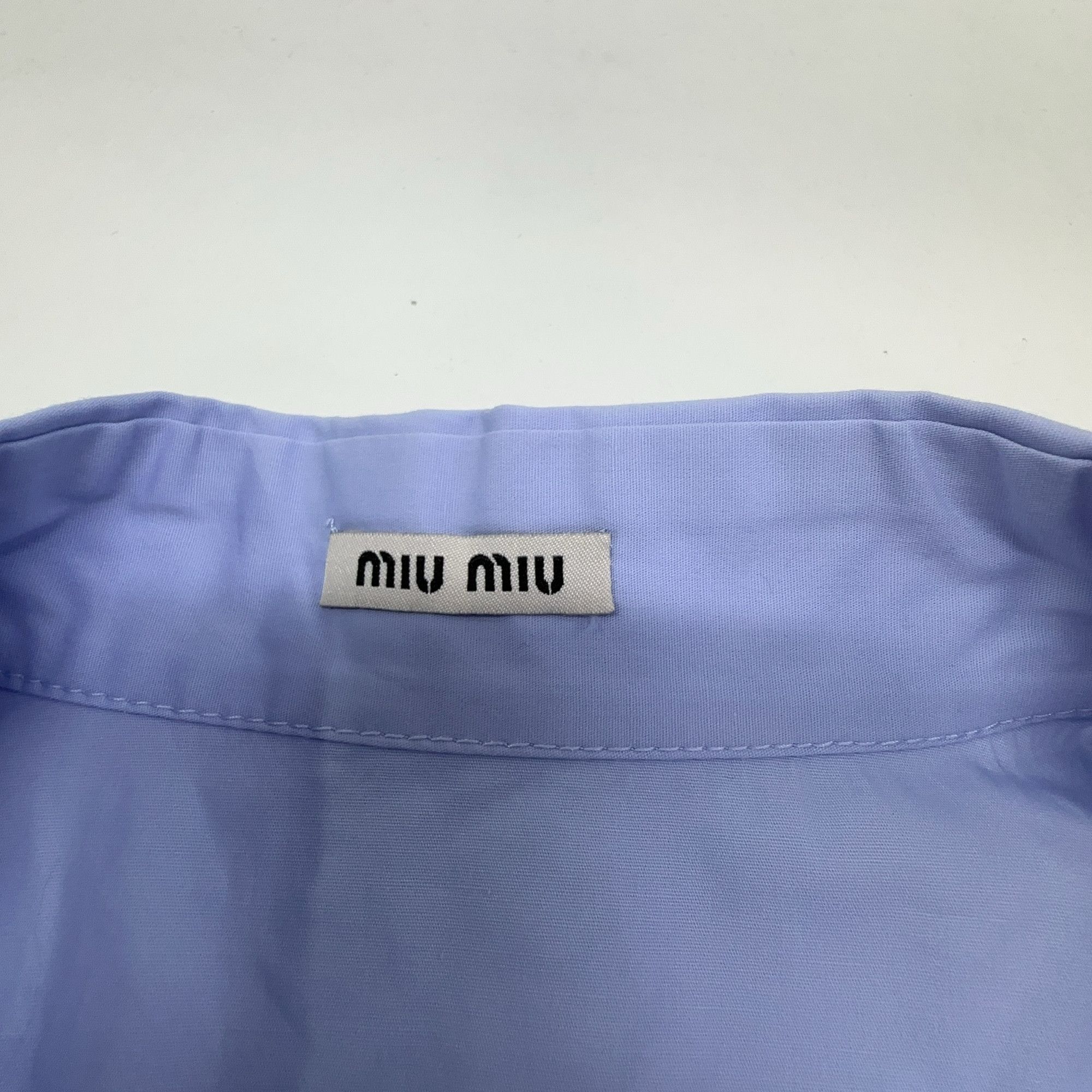 Miu Miu Miu Miu Cat Patch Button Up Shirt Size 36 Size XS / US 0-2 / IT 36-38 - 5 Thumbnail