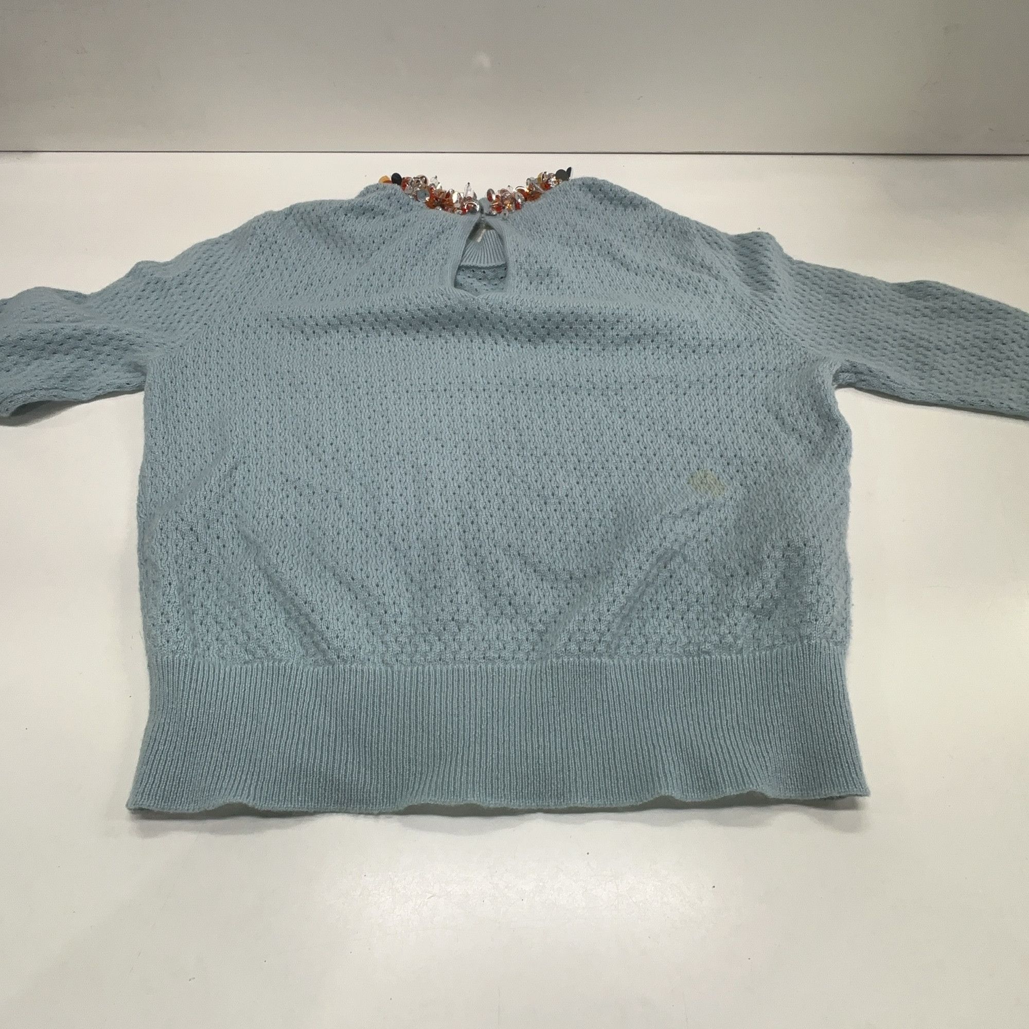 Miu Miu Miu Miu Beaded Embellished Sweater Blue Size 36 Size XS / US 0-2 / IT 36-38 - 12 Thumbnail