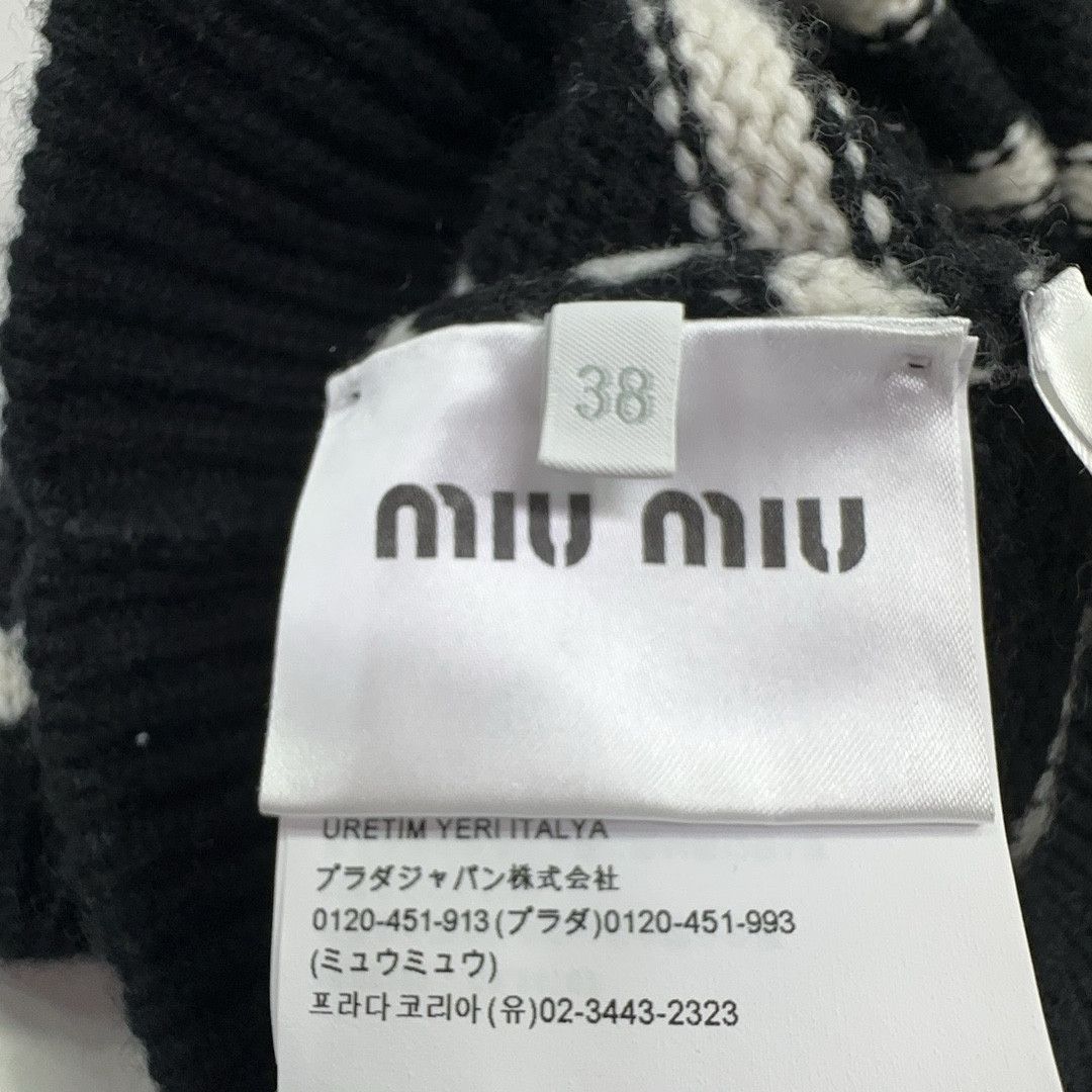 Miu Miu Miu Miu Striped Cashmere Knit Polo Size 38 Size XS / US 0-2 / IT 36-38 - 4 Thumbnail