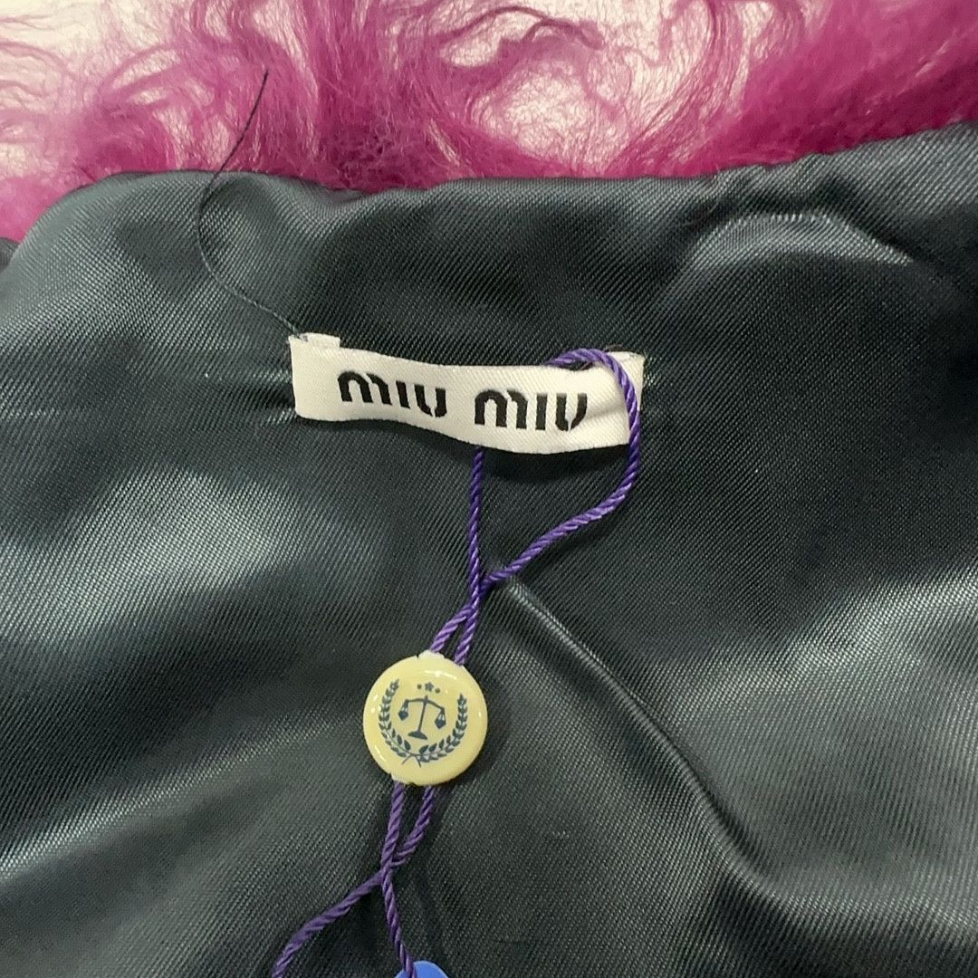 Miu Miu Miu Miu Curly Fur and Leather Jacket Size 36 Size XS / US 0-2 / IT 36-38 - 4 Thumbnail
