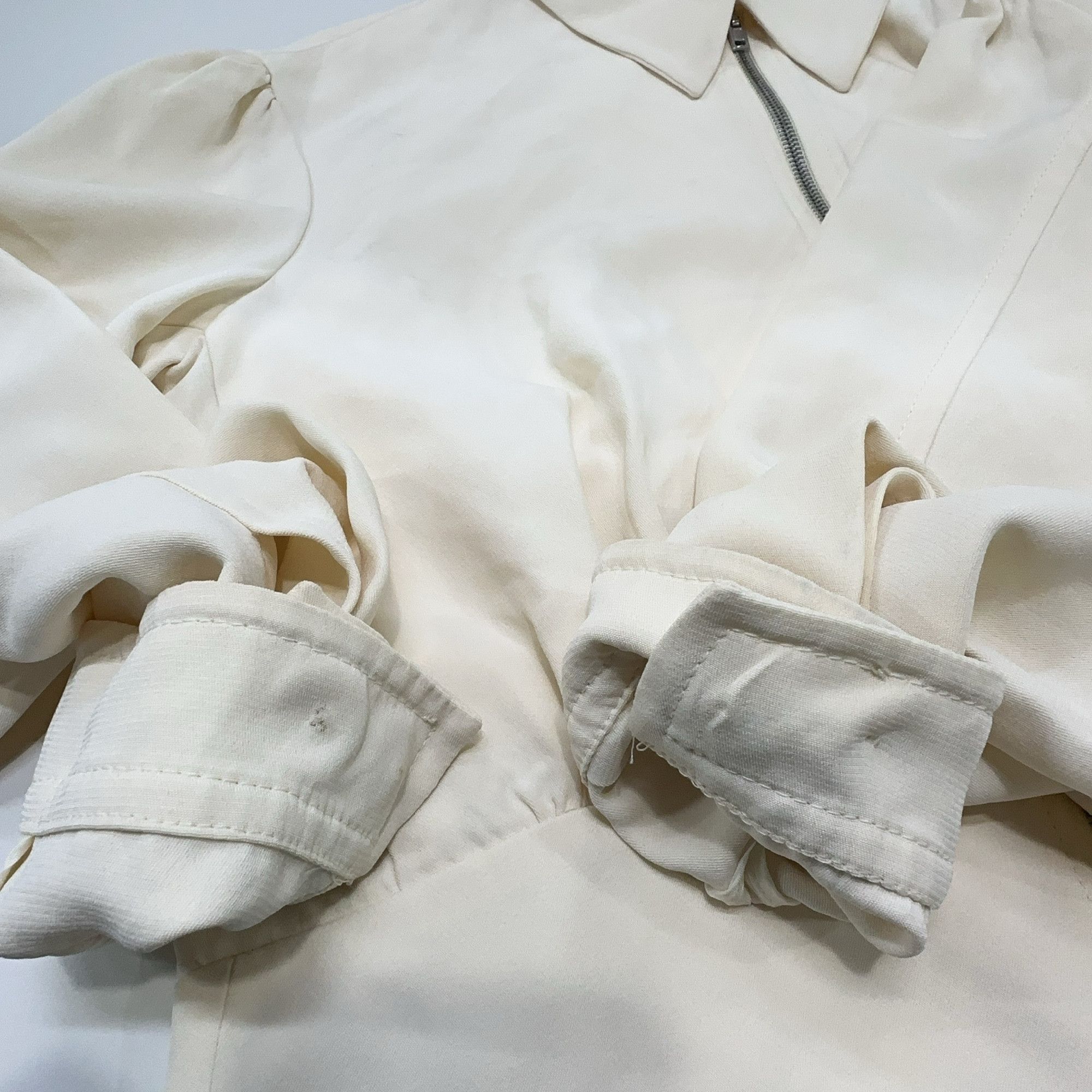 Miu Miu Miu Miu Cream Zip-Up Jacket Size 40 Size S / US 4 / IT 40 - 9 Thumbnail