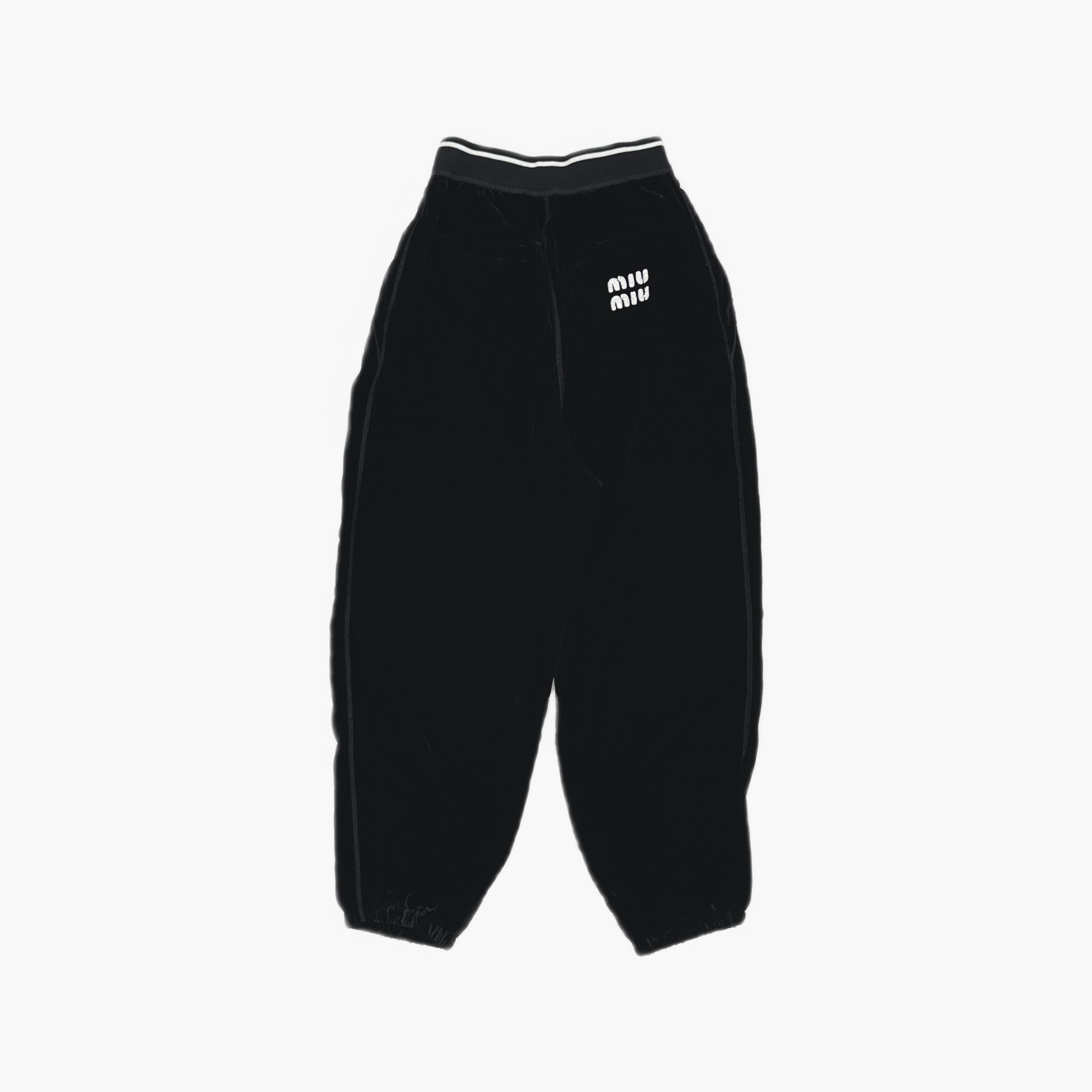 Miu Miu Miu Miu Logo Trim Joggers Size 38 Size 26" / US 2 / IT 38 - 2 Thumbnail