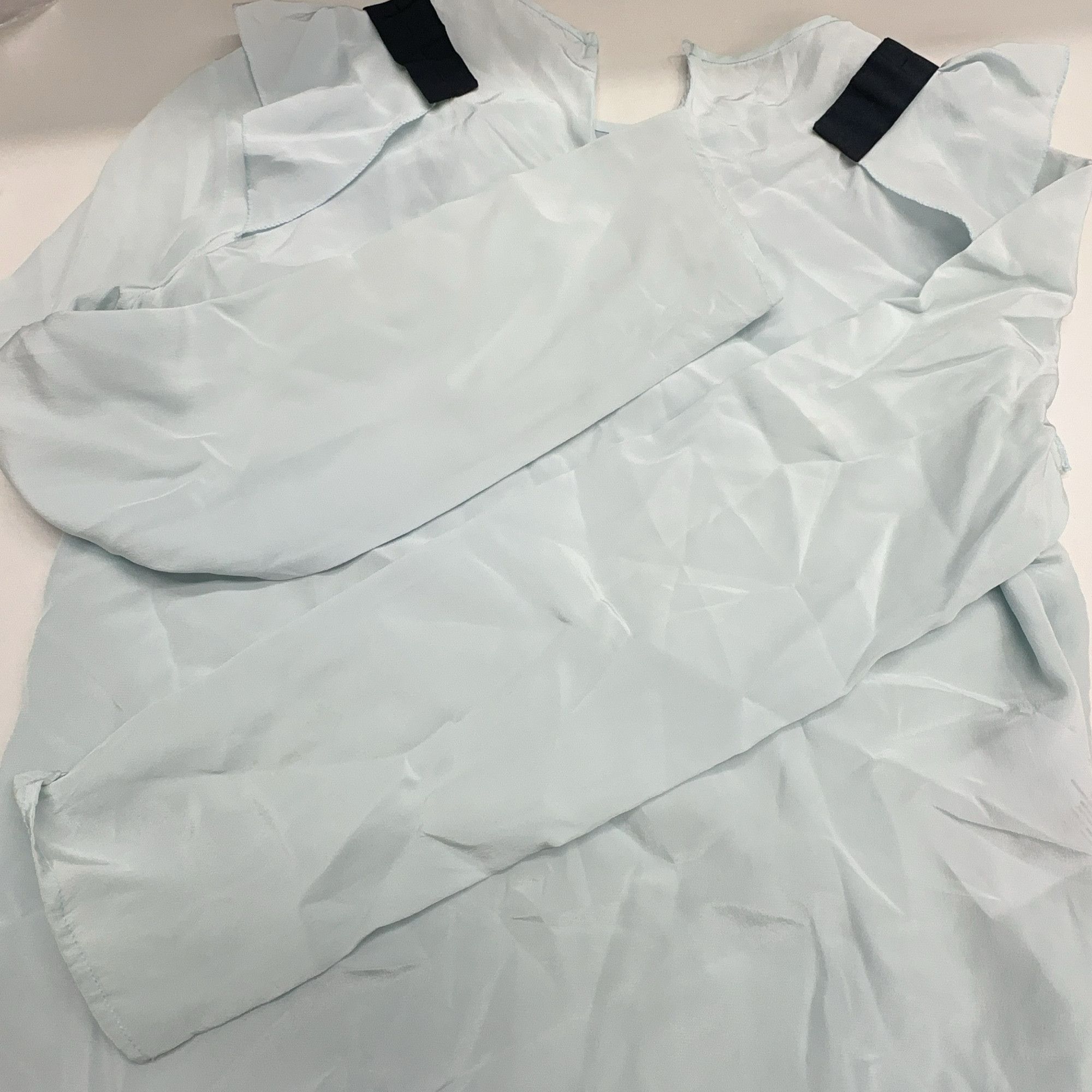 Miu Miu Miu Miu Blue Ruffle Trim Blouse Size 38 Size XS / US 0-2 / IT 36-38 - 8 Thumbnail