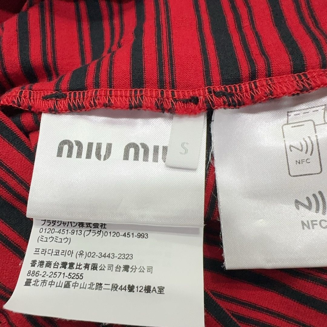 Miu Miu Miu Miu Striped Long Sleeve T-Shirt Size S Size S / US 4 / IT 40 - 5 Thumbnail
