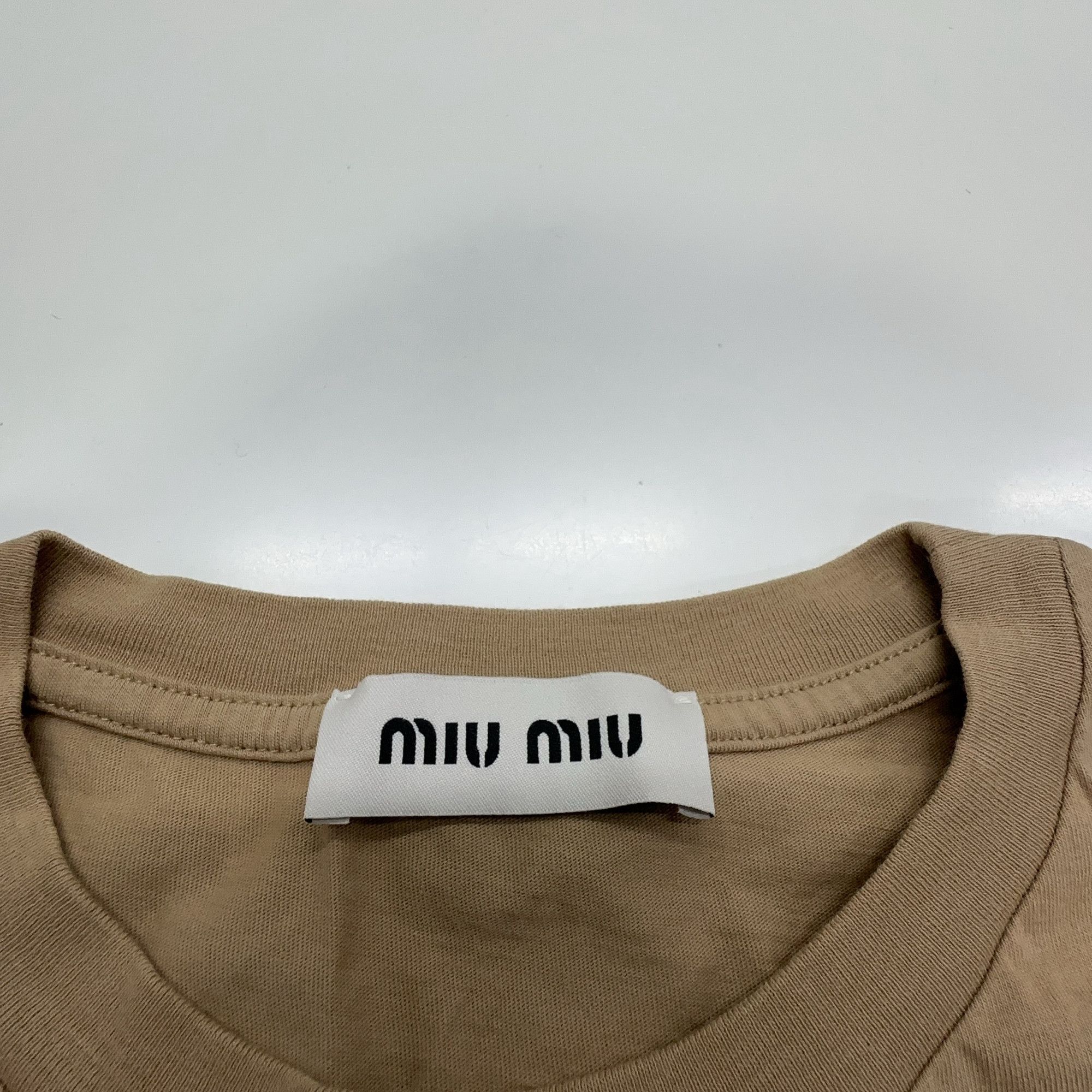 Miu Miu Miu Miu Logo Patch T-Shirt Size M Size M / US 6-8 / IT 42-44 - 5 Thumbnail