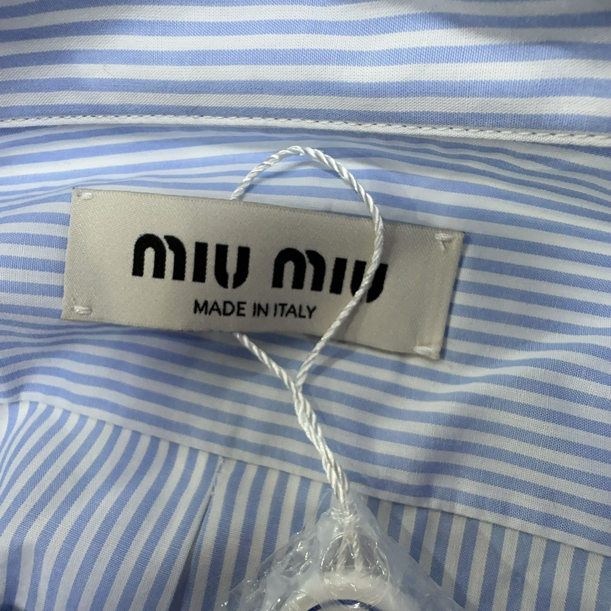 Miu Miu Miu Miu Striped Button Up Shirt Size 40 Size S / US 4 / IT 40 - 5 Thumbnail