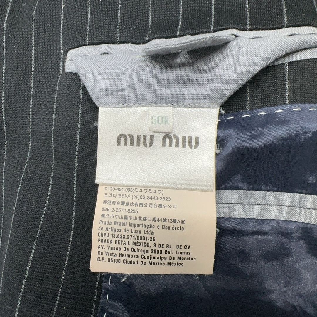 Miu Miu Miu Miu Pinstripe Blazer Size 40R Size 40R - 3 Thumbnail