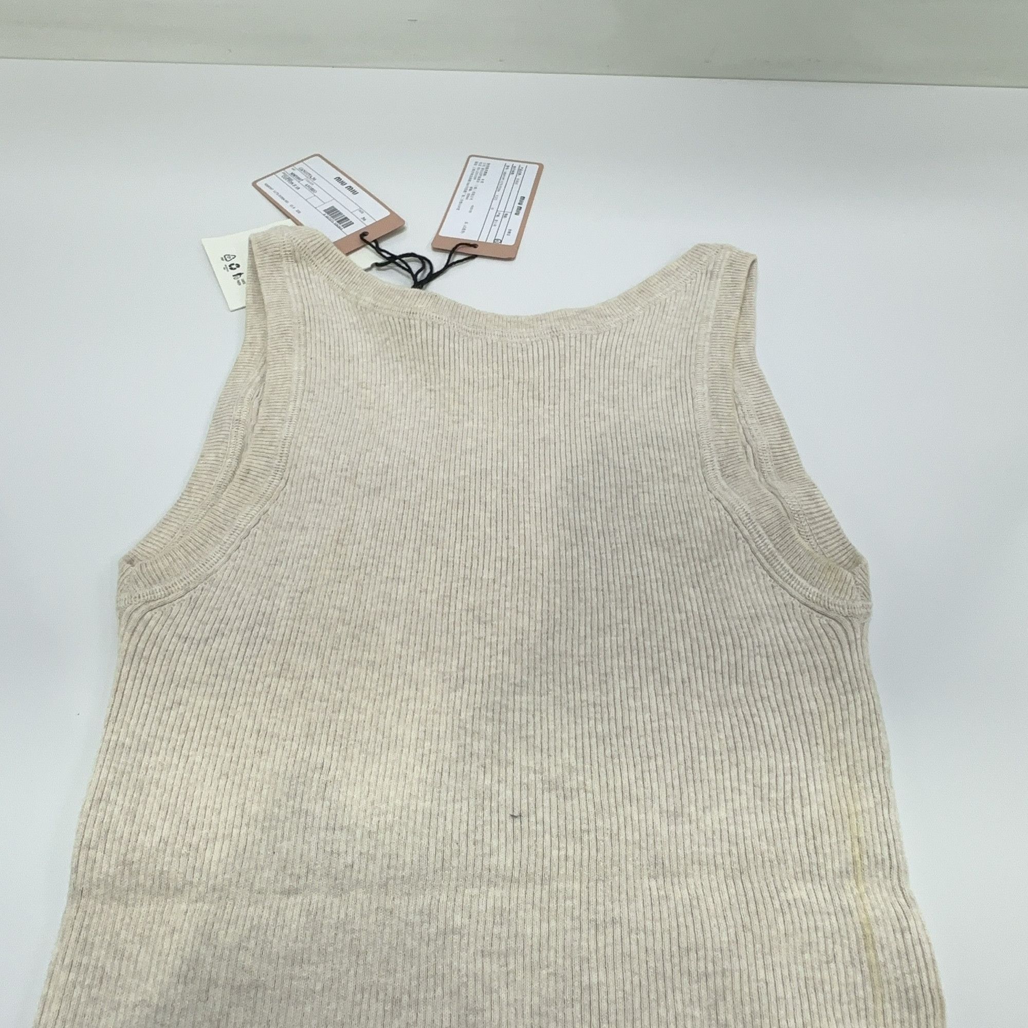 Miu Miu Miu Miu Logo Embroidery Tank Top IT 36 Size XS / US 0-2 / IT 36-38 - 12 Thumbnail
