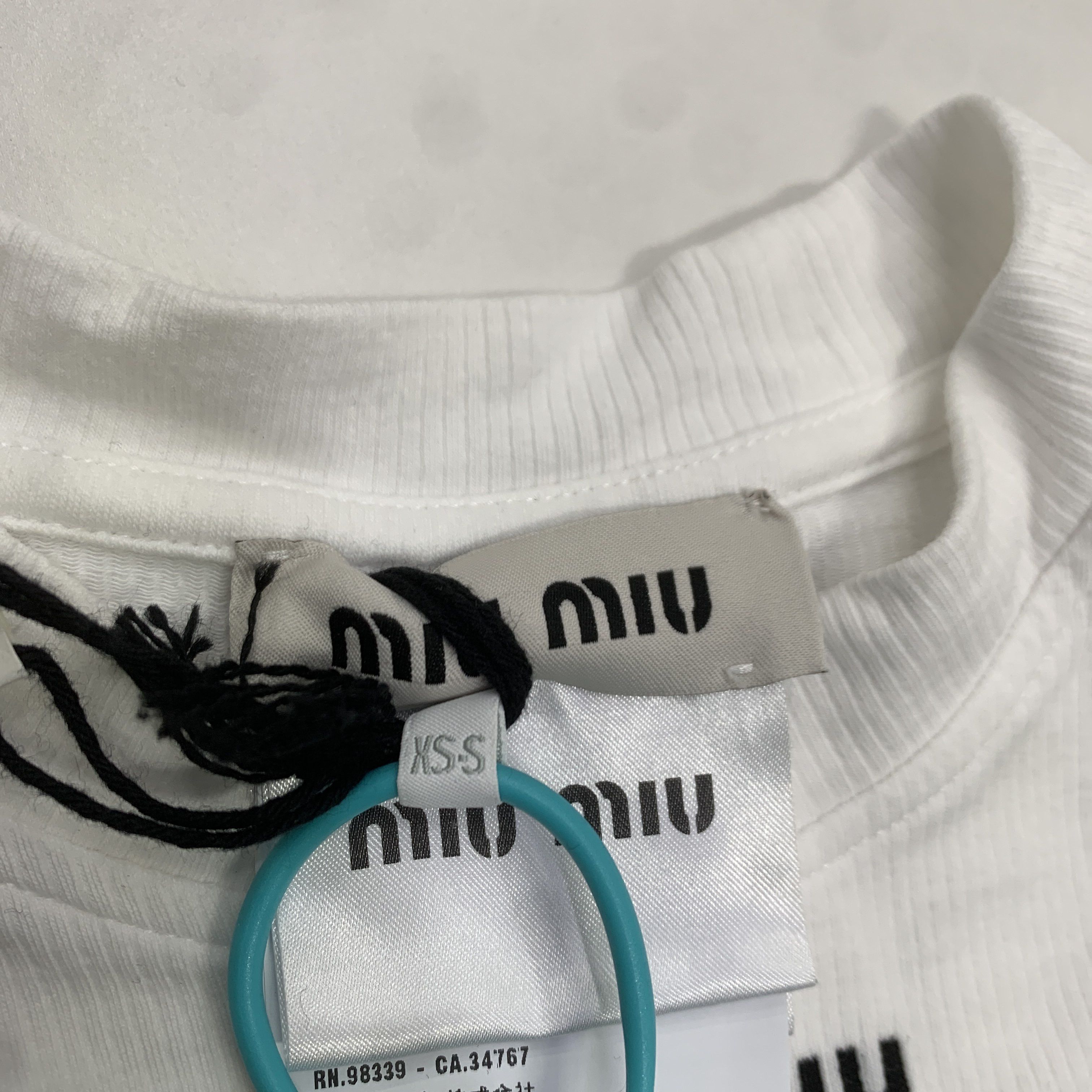 Miu Miu Miu Miu Logo Short Sleeve T-Shirt Size S Size S / US 4 / IT 40 - 2 Thumbnail