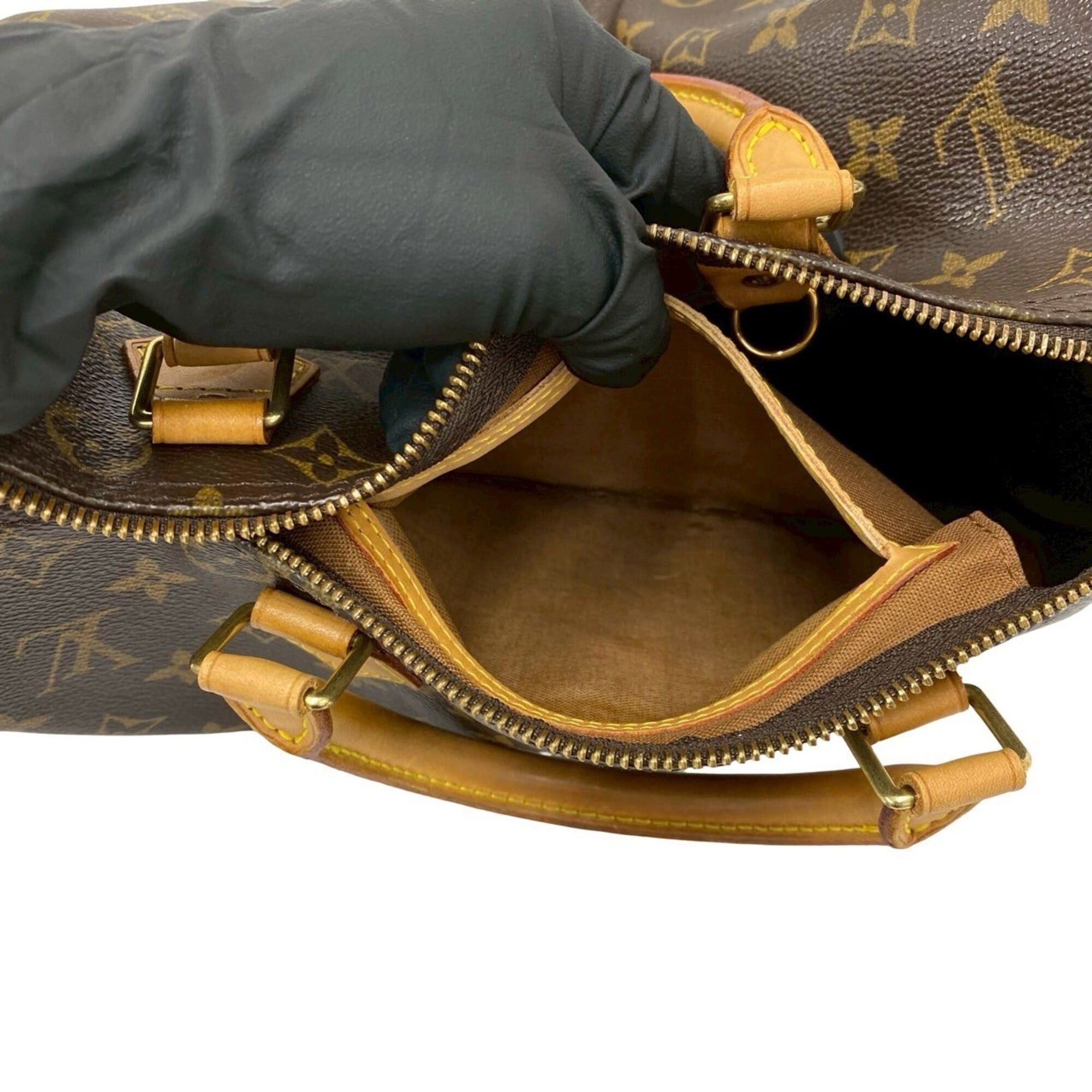Louis Vuitton Louis Vuitton Vintage Speedy 30 Monogram Pattern Leather Handbag Boston Bag Brown 08881 Size ONE SIZE - 10 Thumbnail