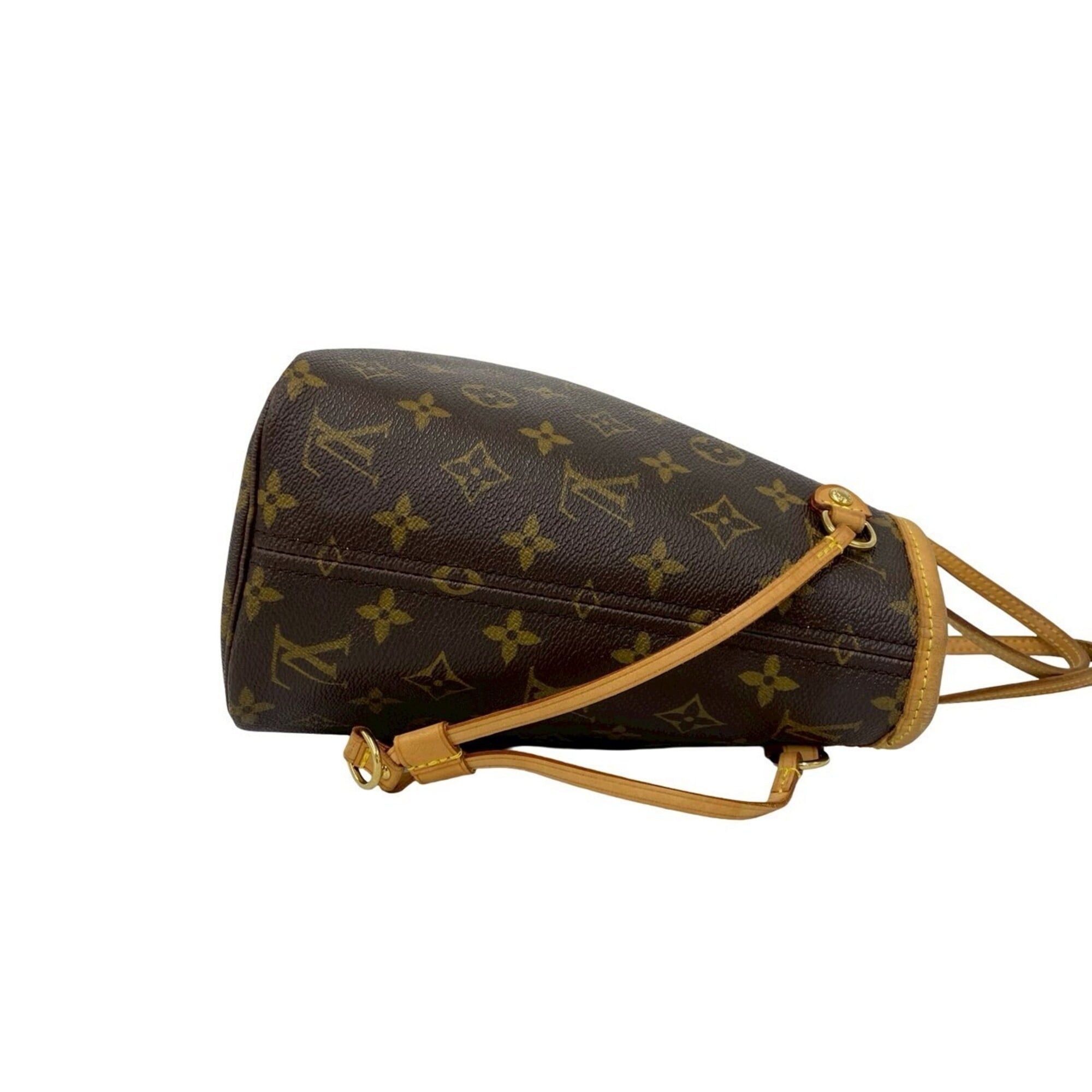 Louis Vuitton LOUIS VUITTON Neverfull PM Monogram Leather Tote Bag Handbag Brown 53987 Size ONE SIZE - 6 Thumbnail