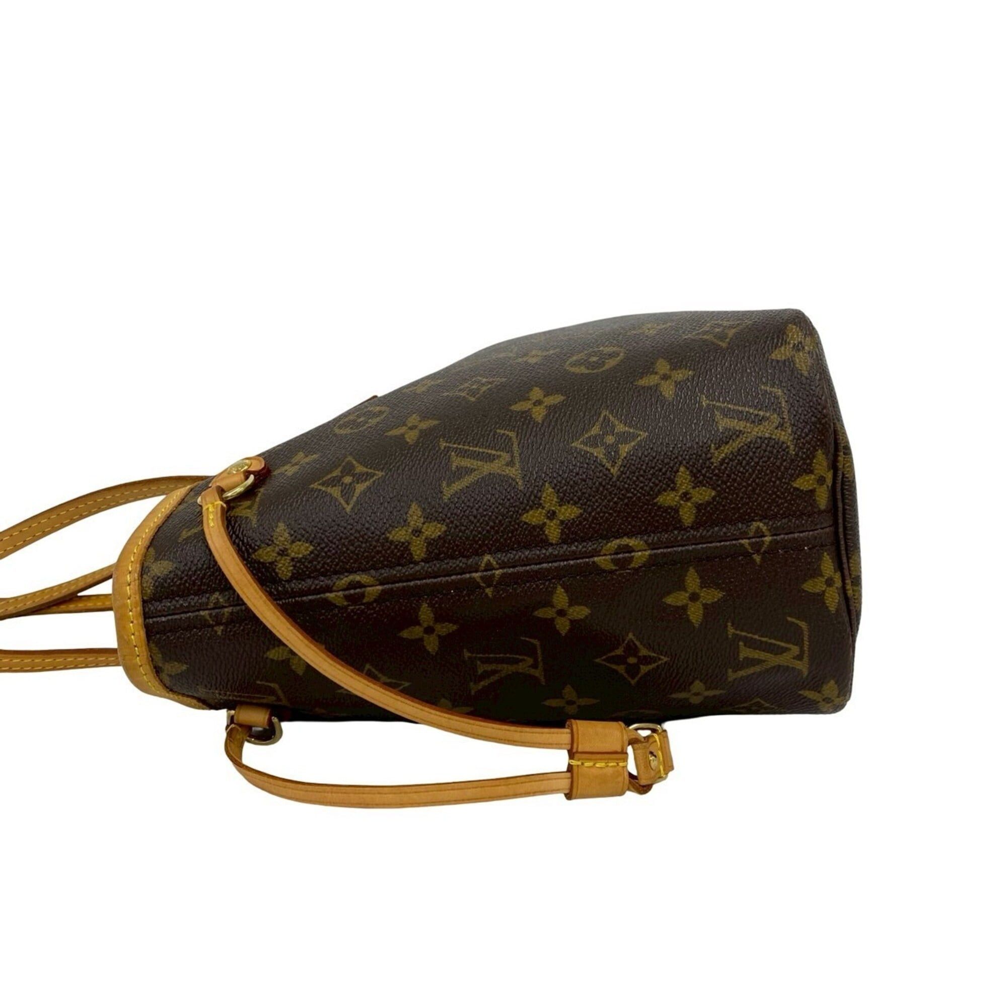 Louis Vuitton LOUIS VUITTON Neverfull PM Monogram Leather Tote Bag Handbag Brown 53987 Size ONE SIZE - 5 Thumbnail
