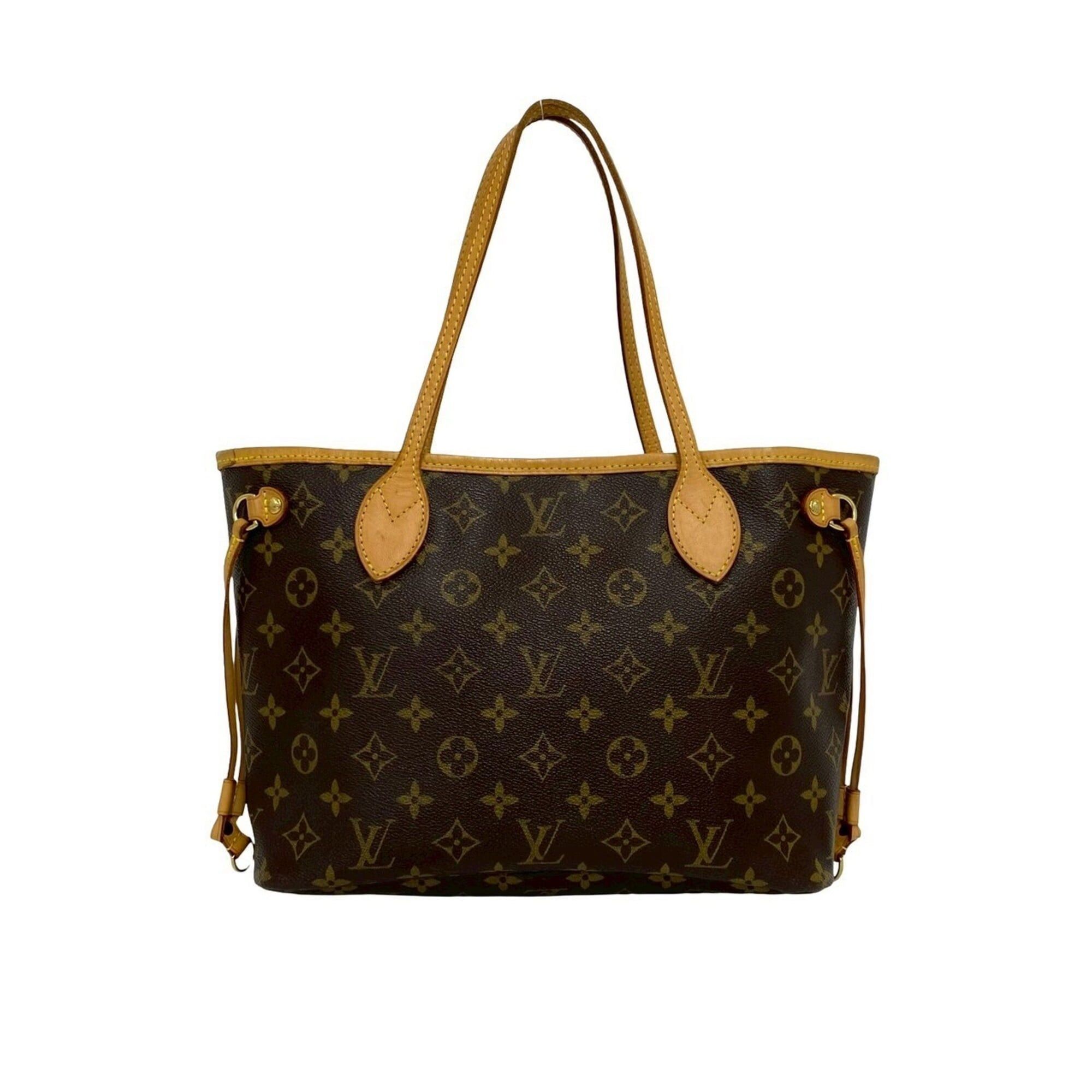 Louis Vuitton LOUIS VUITTON Neverfull PM Monogram Leather Tote Bag Handbag Brown 53987 Size ONE SIZE - 3 Thumbnail