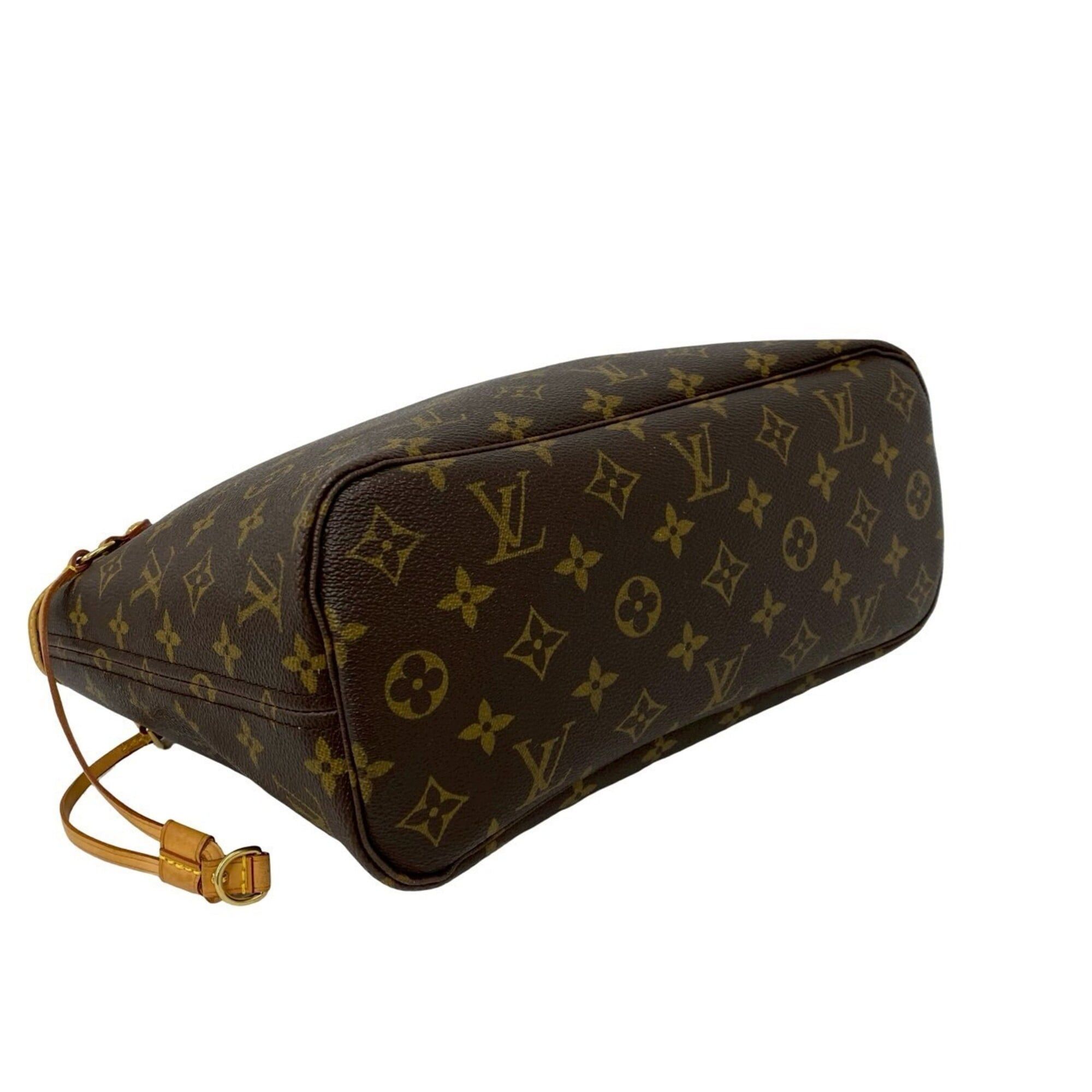 Louis Vuitton LOUIS VUITTON Neverfull PM Monogram Leather Tote Bag Handbag Brown 53987 Size ONE SIZE - 7 Thumbnail