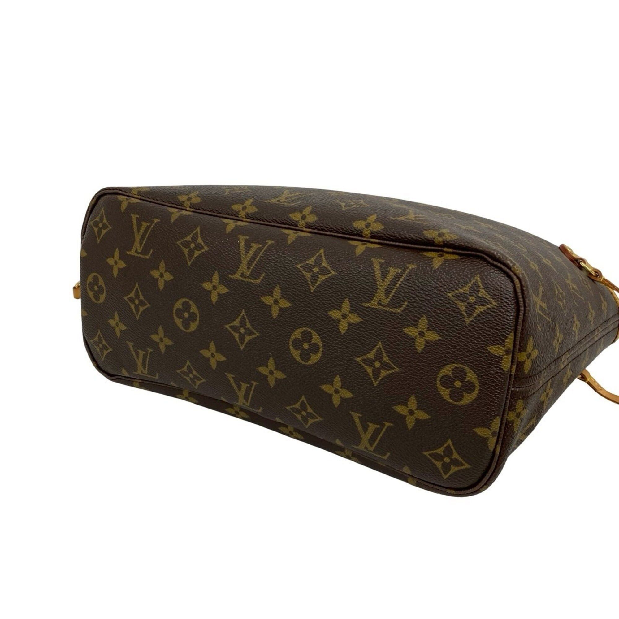 Louis Vuitton LOUIS VUITTON Neverfull PM Monogram Leather Tote Bag Handbag Brown 53987 Size ONE SIZE - 8 Thumbnail