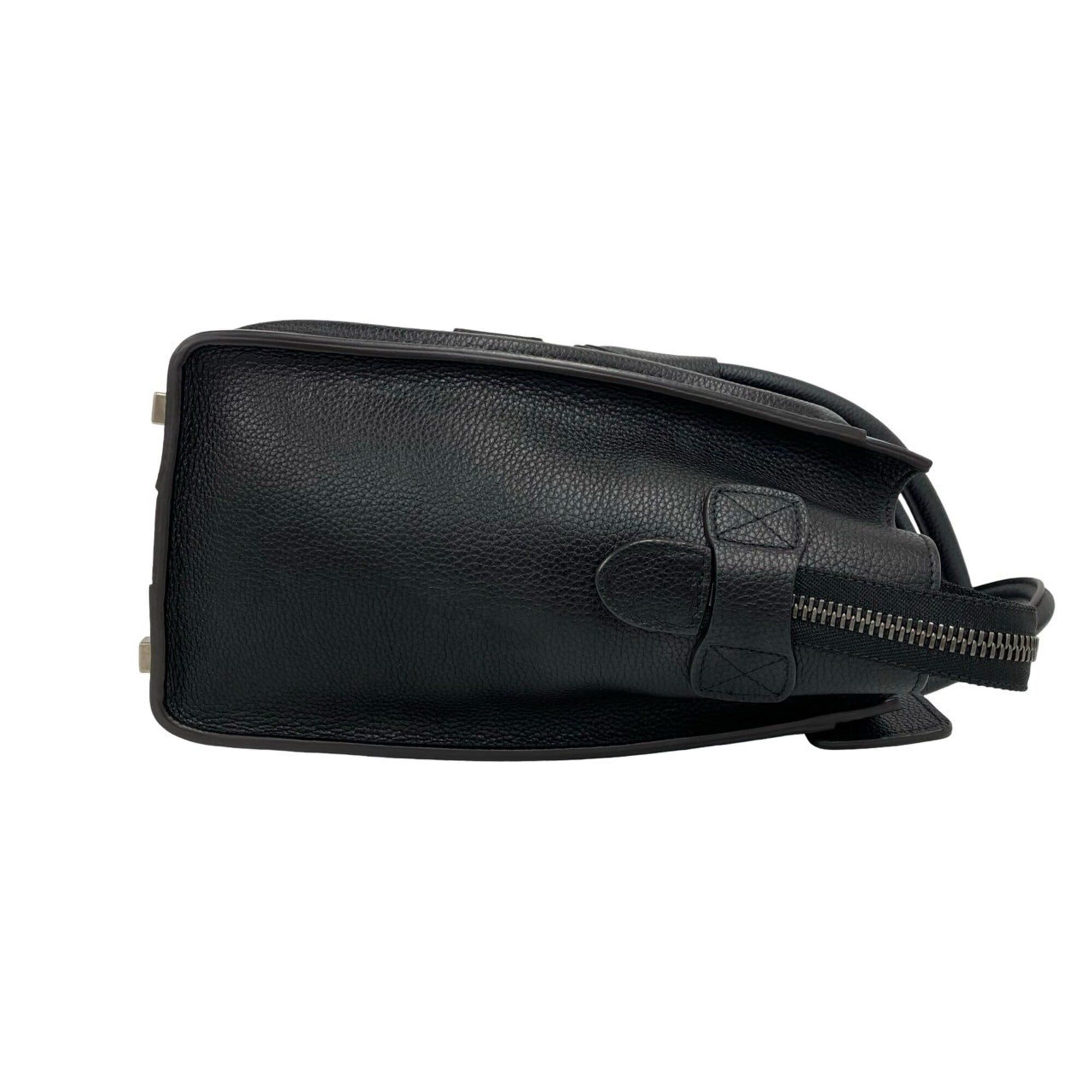 Celine CELINE Luggage Micro Leather Handbag, Boston Bag, Tote Black 33968 Size ONE SIZE - 6 Thumbnail