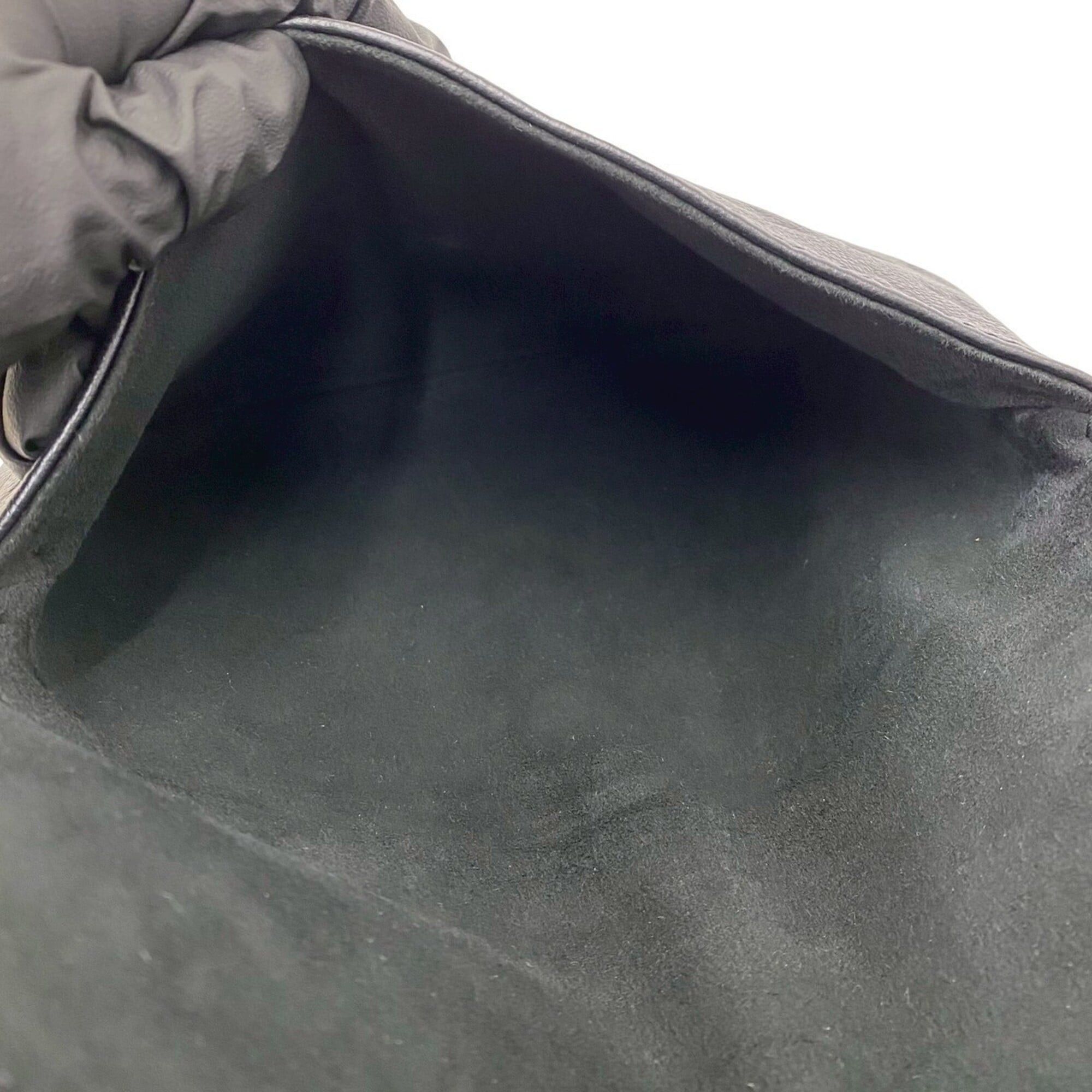 Louis Vuitton LOUIS VUITTON Twice Monogram Empreinte Leather Shoulder Bag, Black, 83232 Size ONE SIZE - 10 Thumbnail