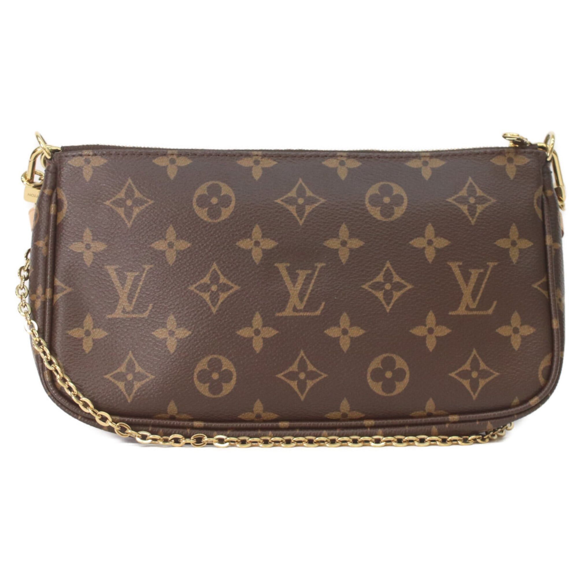 Louis Vuitton LOUIS VUITTON M44840 Rose Clair Monogram Multipochette Accessoires Shoulder Bag Brown Gold Hardware Women's Size ONE SIZE - 3 Thumbnail
