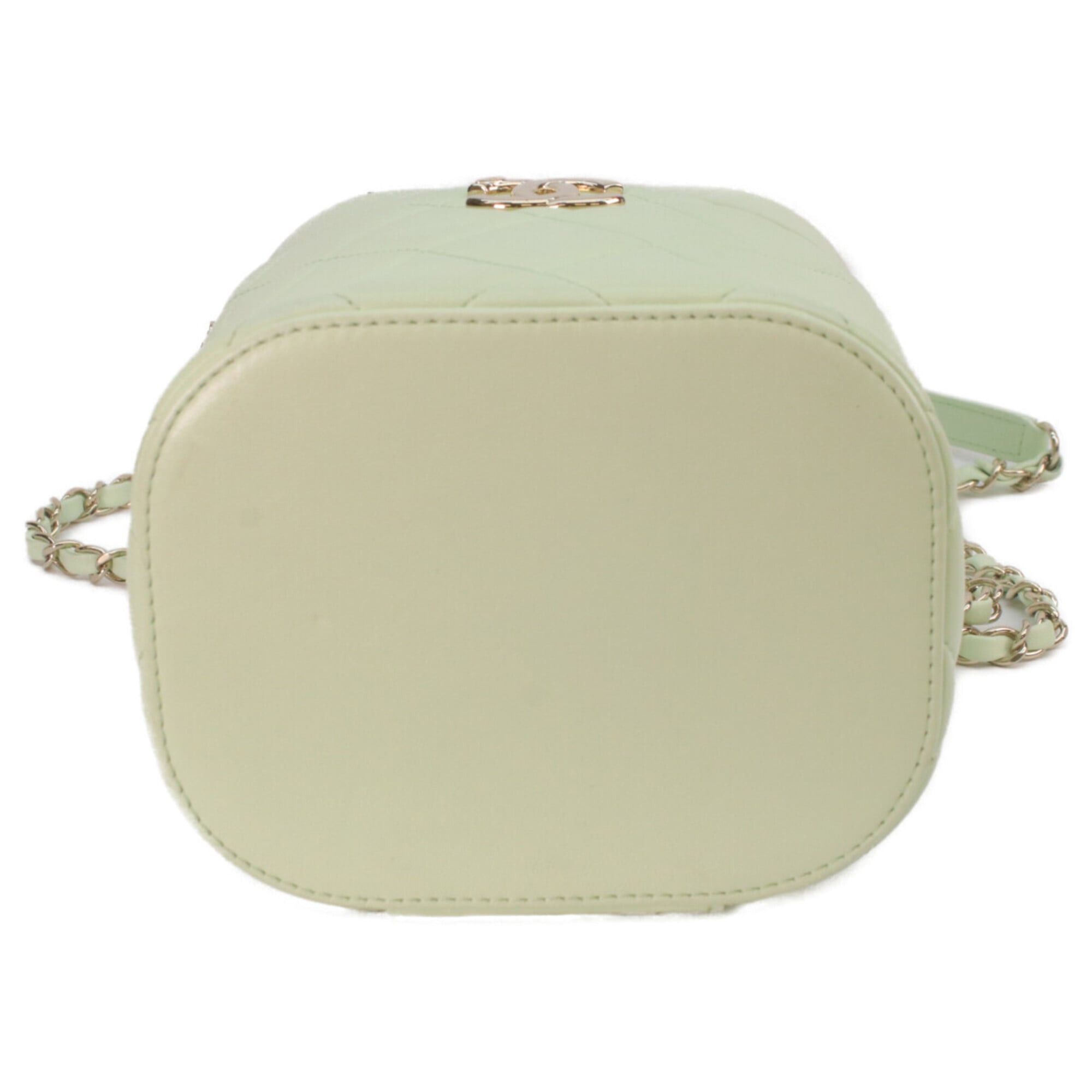 Chanel CHANEL AS1626 Lambskin Trendy CC 2-Way Vanity Shoulder Bag, Lime Green, Gold Hardware, Women's Size ONE SIZE - 5 Thumbnail