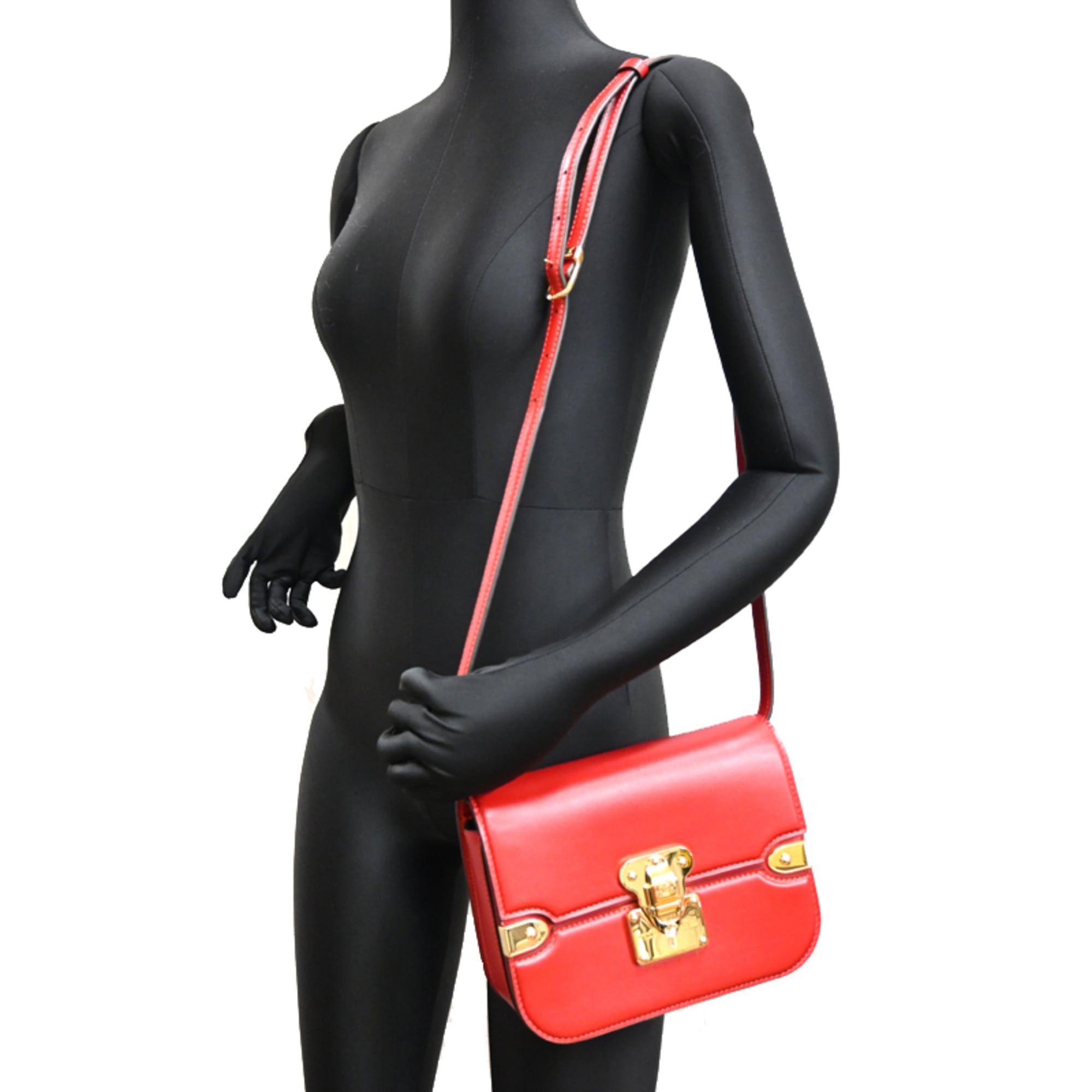 Louis Vuitton Louis Vuitton Calfskin Orsay MM Women's Shoulder Bag M23645 (Discontinued) Red Size ONE SIZE - 8 Thumbnail