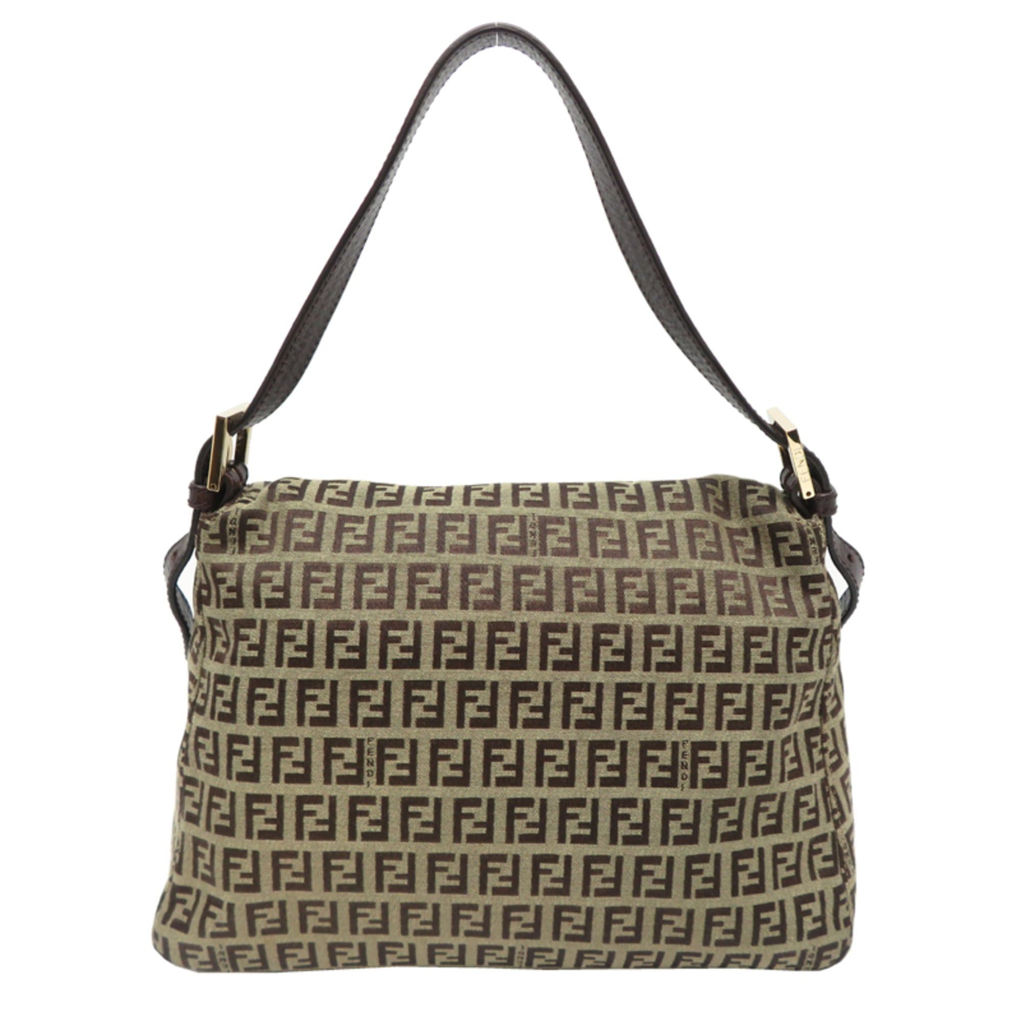 Fendi Fendi Zucchino Women's Shoulder Bag 8BR001 Canvas Brown Size ONE SIZE - 2 Thumbnail