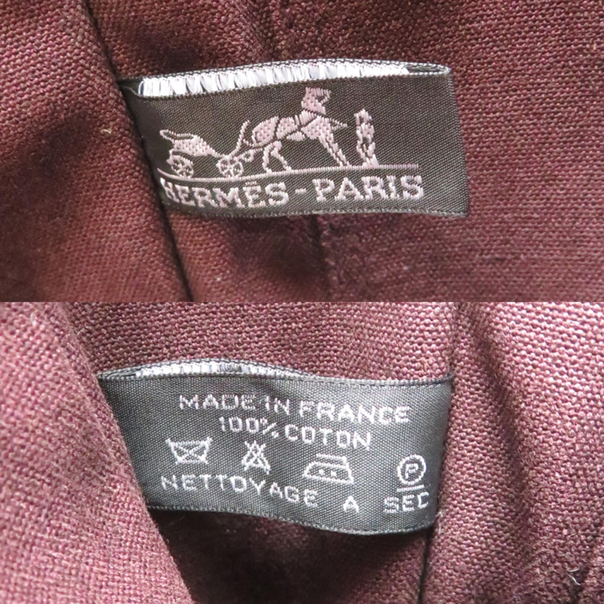 Hermes Hermes Fourre-Tout PM Women's/Men's Tote Bag, Canvas, Wine Red Size ONE SIZE - 8 Thumbnail