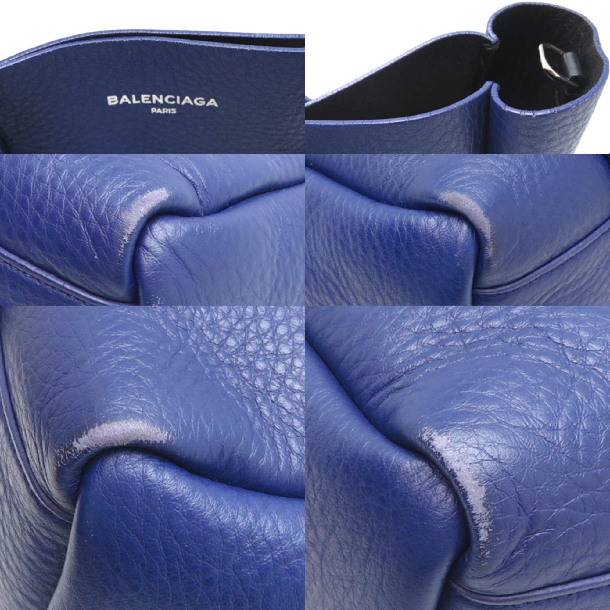 Balenciaga Balenciaga Everyday Women's Tote Bag 489813 Leather Blue Size ONE SIZE - 10 Thumbnail