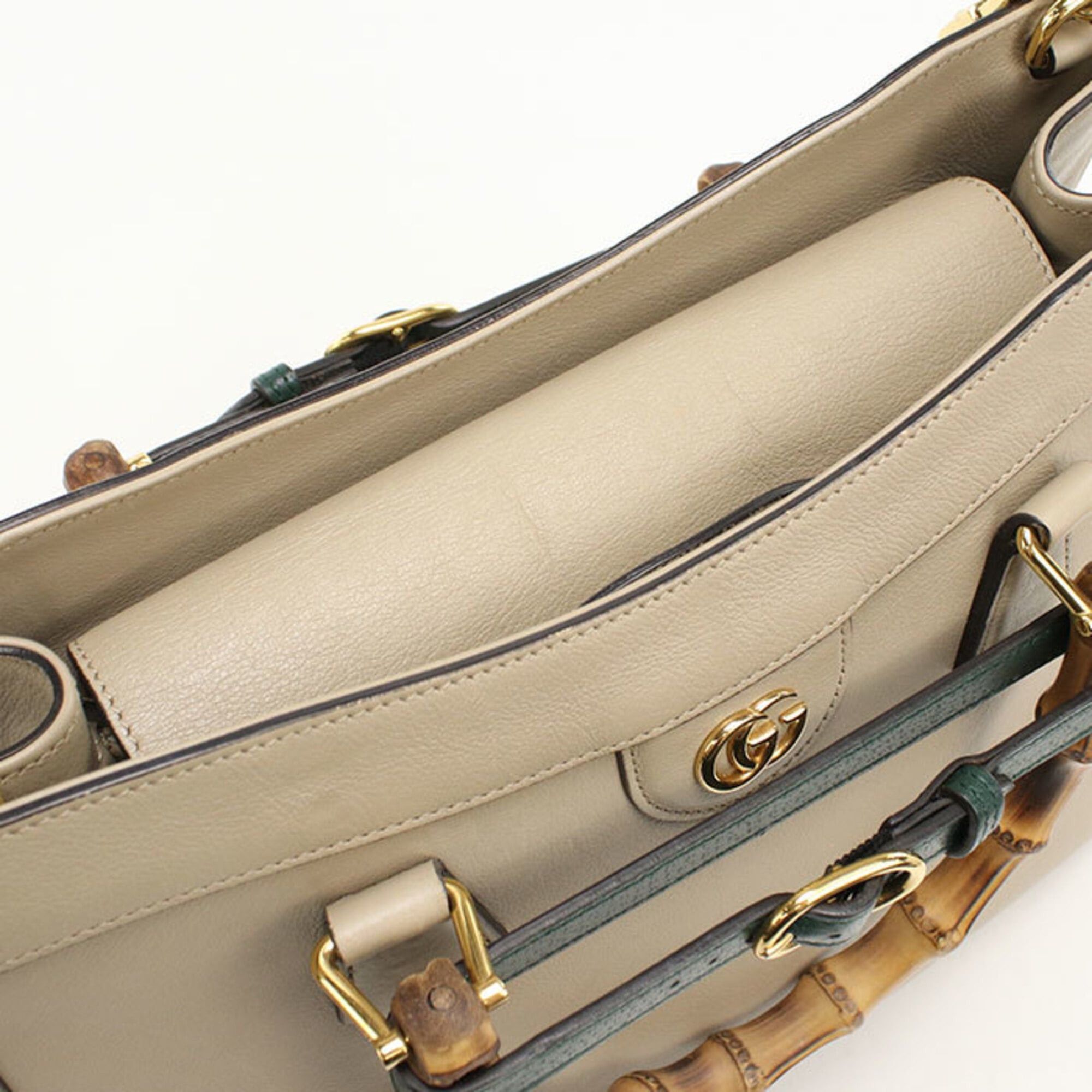 Gucci GUCCI Diana 2-Way Tote Bag (655658) - Women's, Beige Size ONE SIZE - 6 Thumbnail
