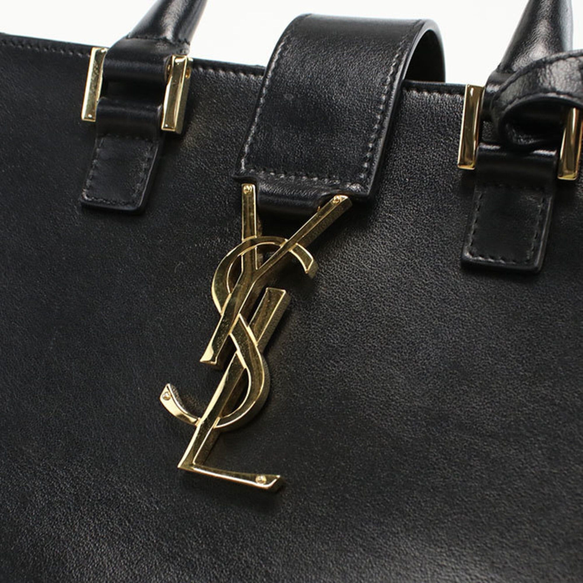 Saint Laurent Paris Saint Laurent Handbag 568853 2WAY Baby Cabas Women's Black Size ONE SIZE - 4 Thumbnail