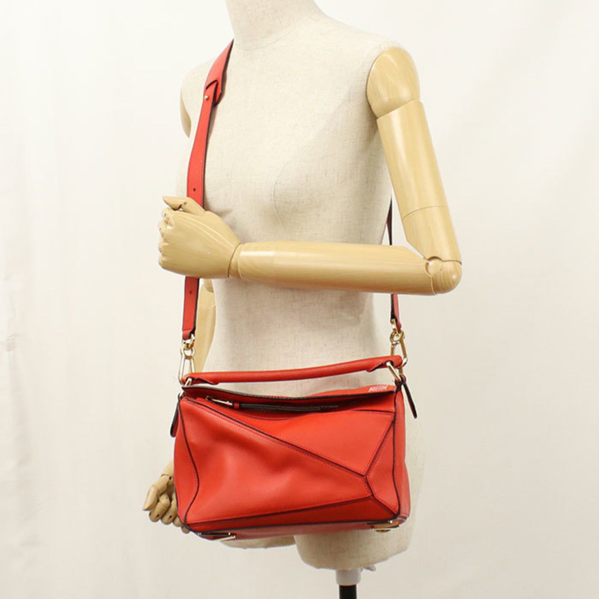 Loewe Loewe Handbag 2WAY Puzzle Women's Red Size ONE SIZE - 8 Thumbnail