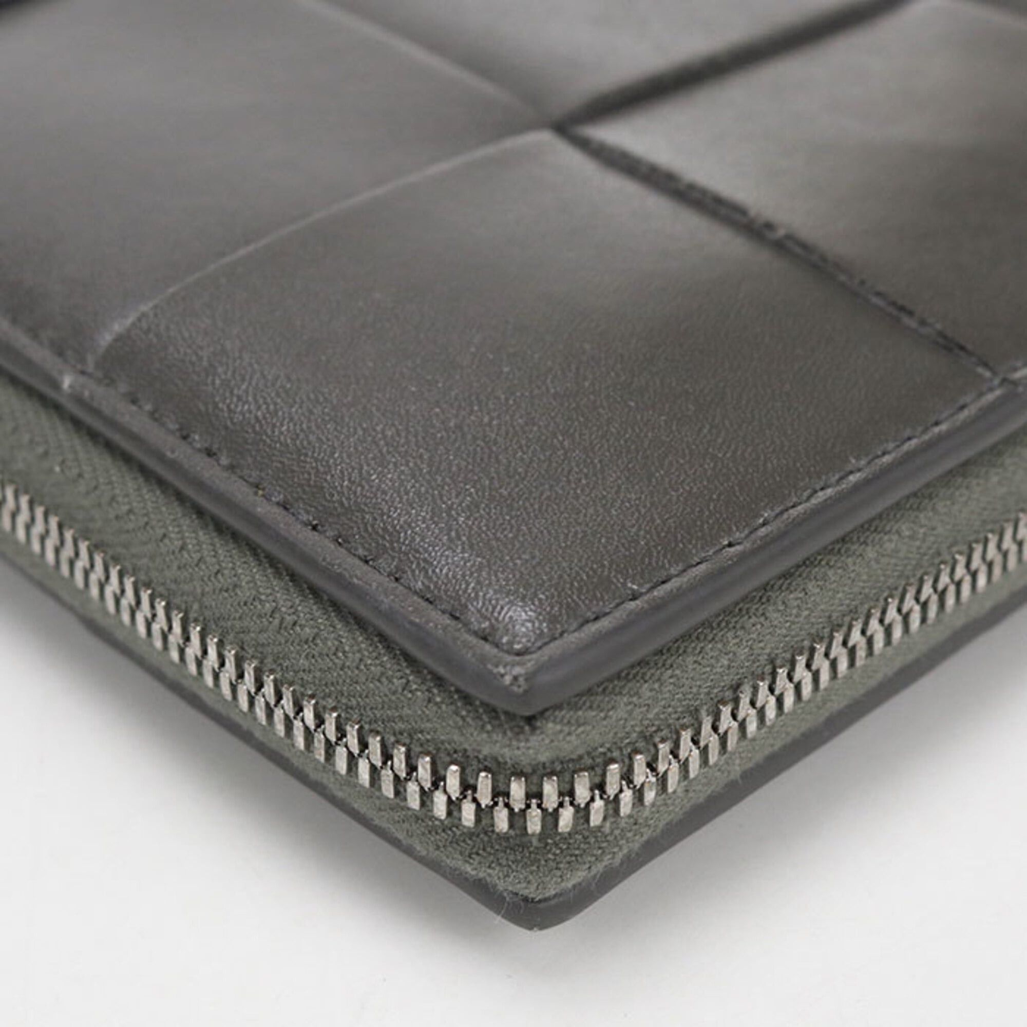 Bottega Veneta Bottega Veneta Long Wallet, Round Zipper, 814649, Cassette, Women's, Gray Size ONE SIZE - 6 Thumbnail