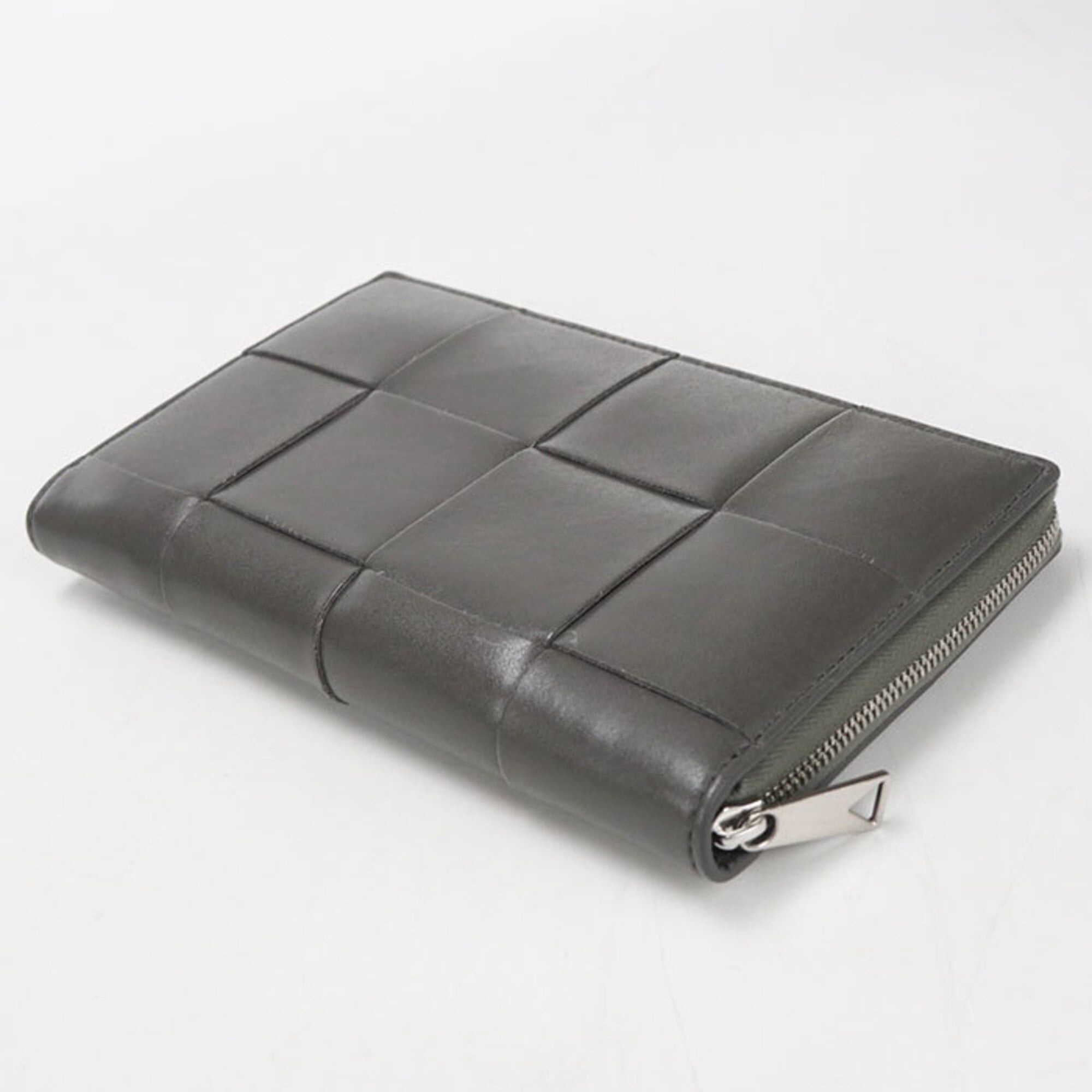 Bottega Veneta Bottega Veneta Long Wallet, Round Zipper, 814649, Cassette, Women's, Gray Size ONE SIZE - 2 Thumbnail