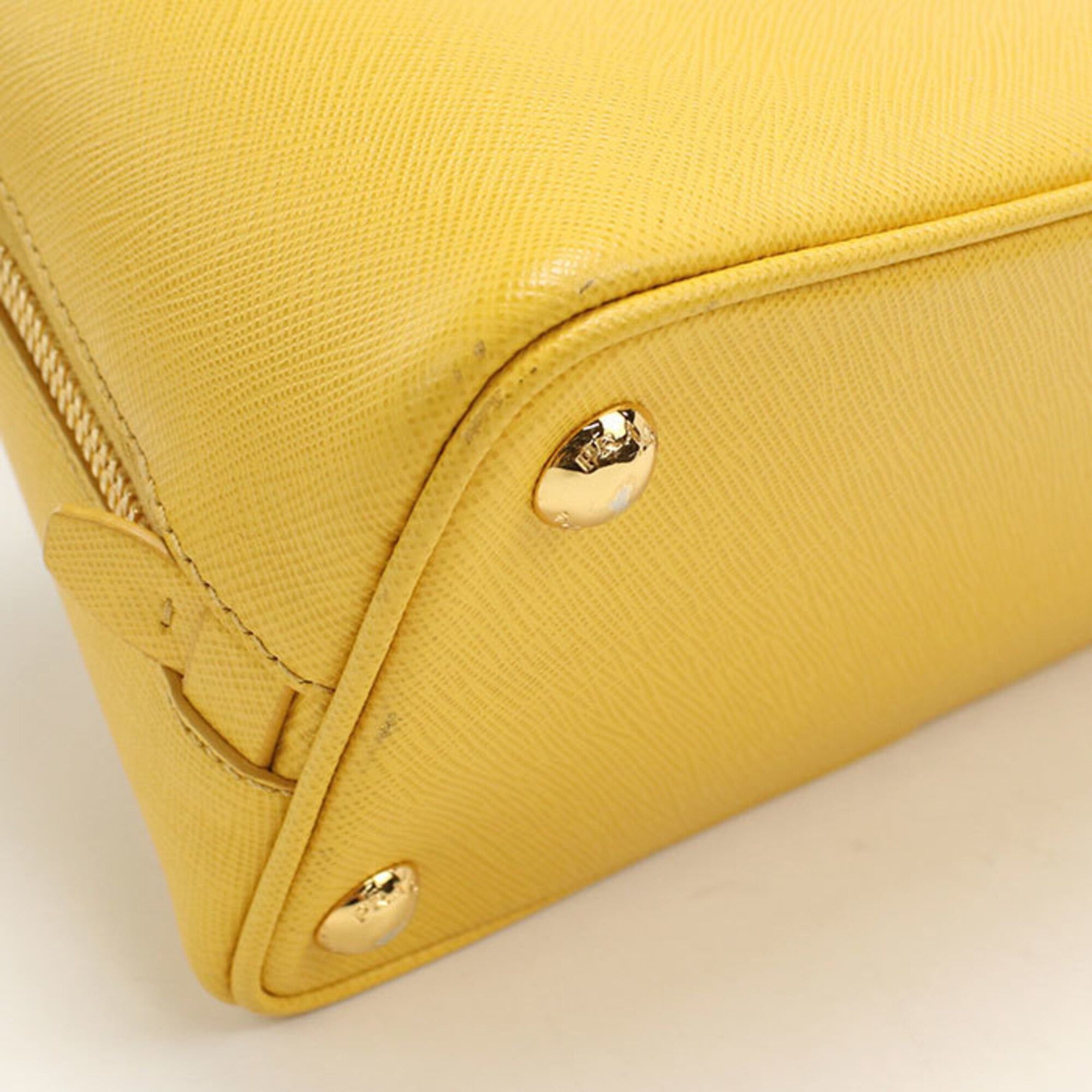 Prada Prada handbag BL0838 Mini bag Saffiano leather Women's Yellow Size ONE SIZE - 5 Thumbnail