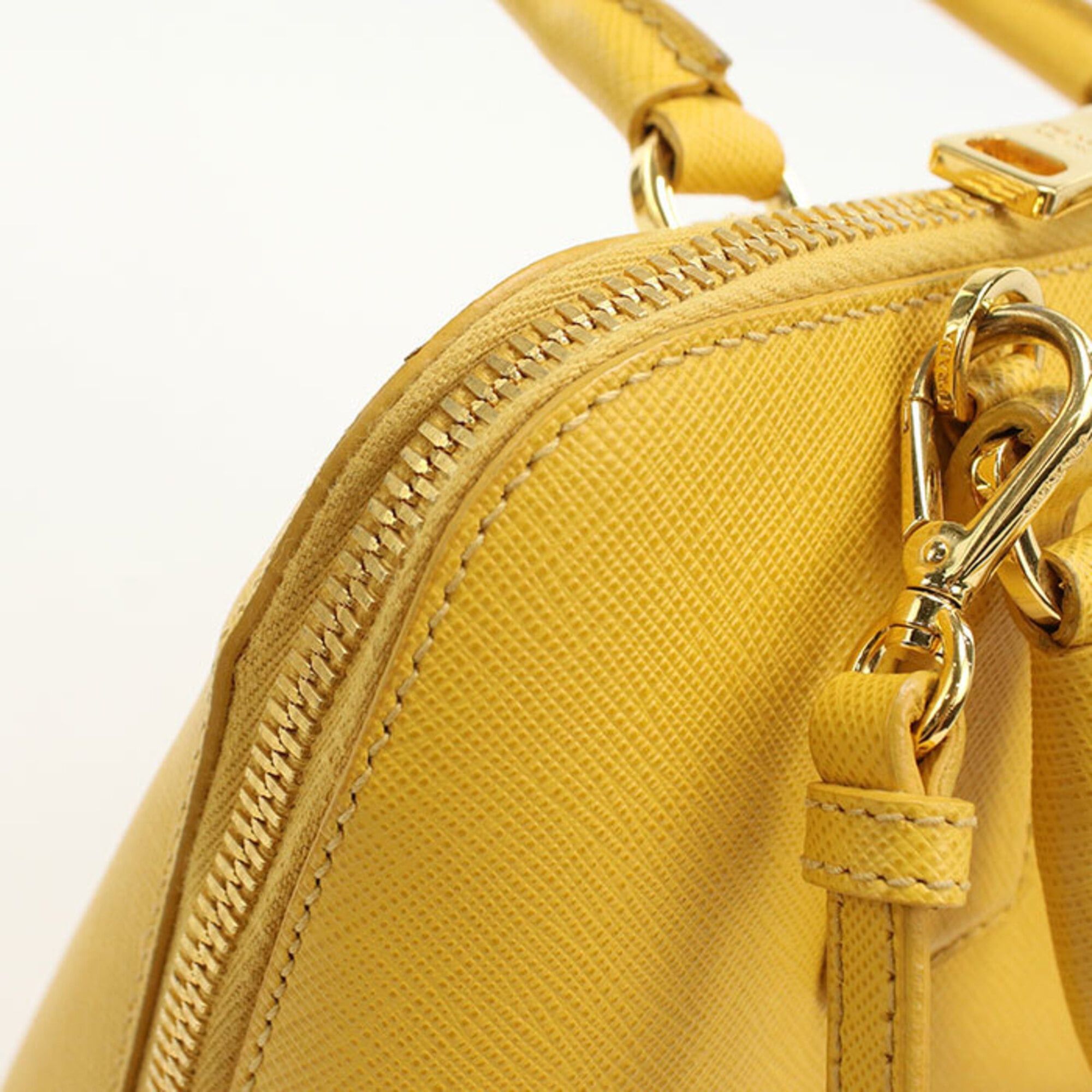 Prada Prada handbag BL0838 Mini bag Saffiano leather Women's Yellow Size ONE SIZE - 6 Thumbnail