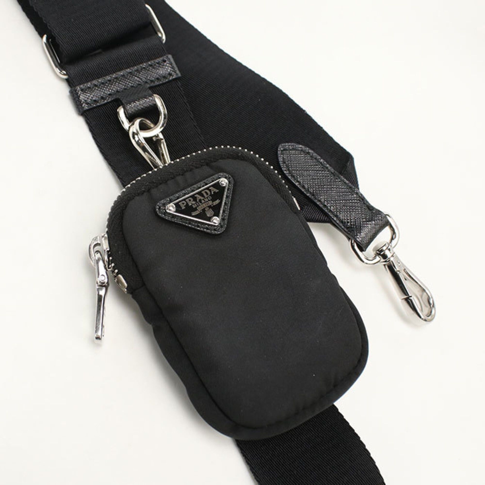 Prada Prada Crossbody Shoulder Bag 1BH058 Women's Black Size ONE SIZE - 7 Thumbnail