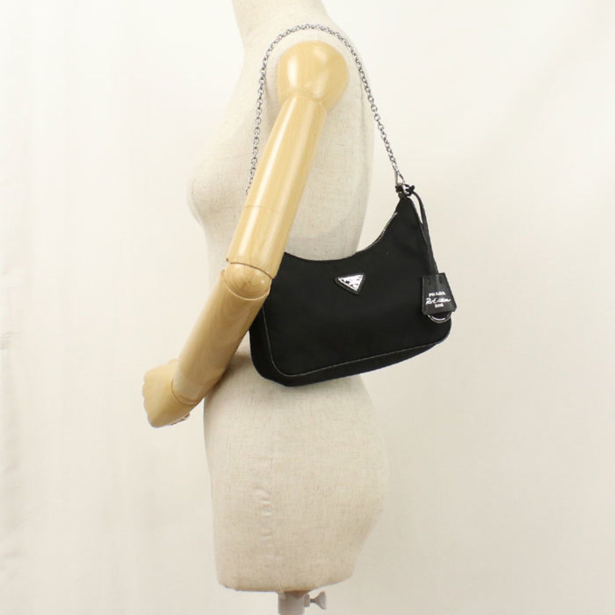 Prada Prada Crossbody Shoulder Bag 1BH058 Women's Black Size ONE SIZE - 9 Thumbnail