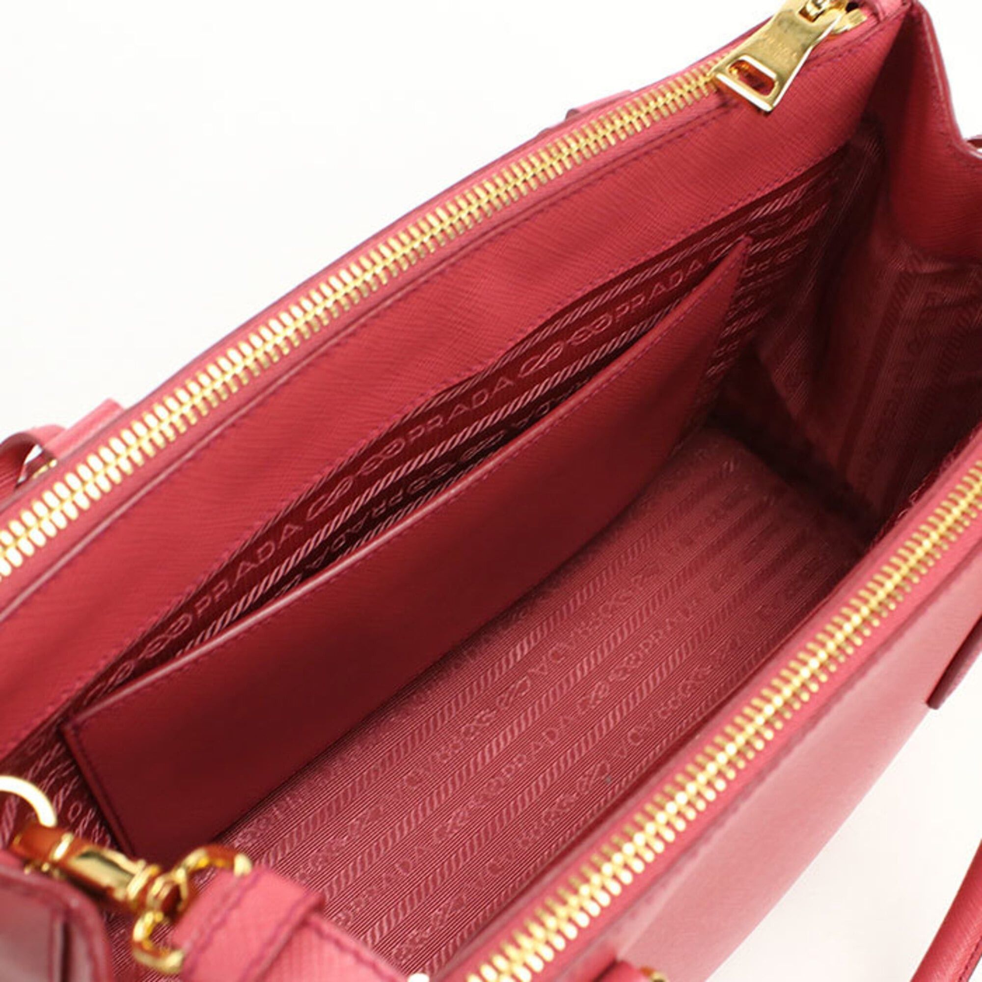 Prada PRADA Galleria 2-Way Tote Bag for Women, Pink Size ONE SIZE - 4 Thumbnail
