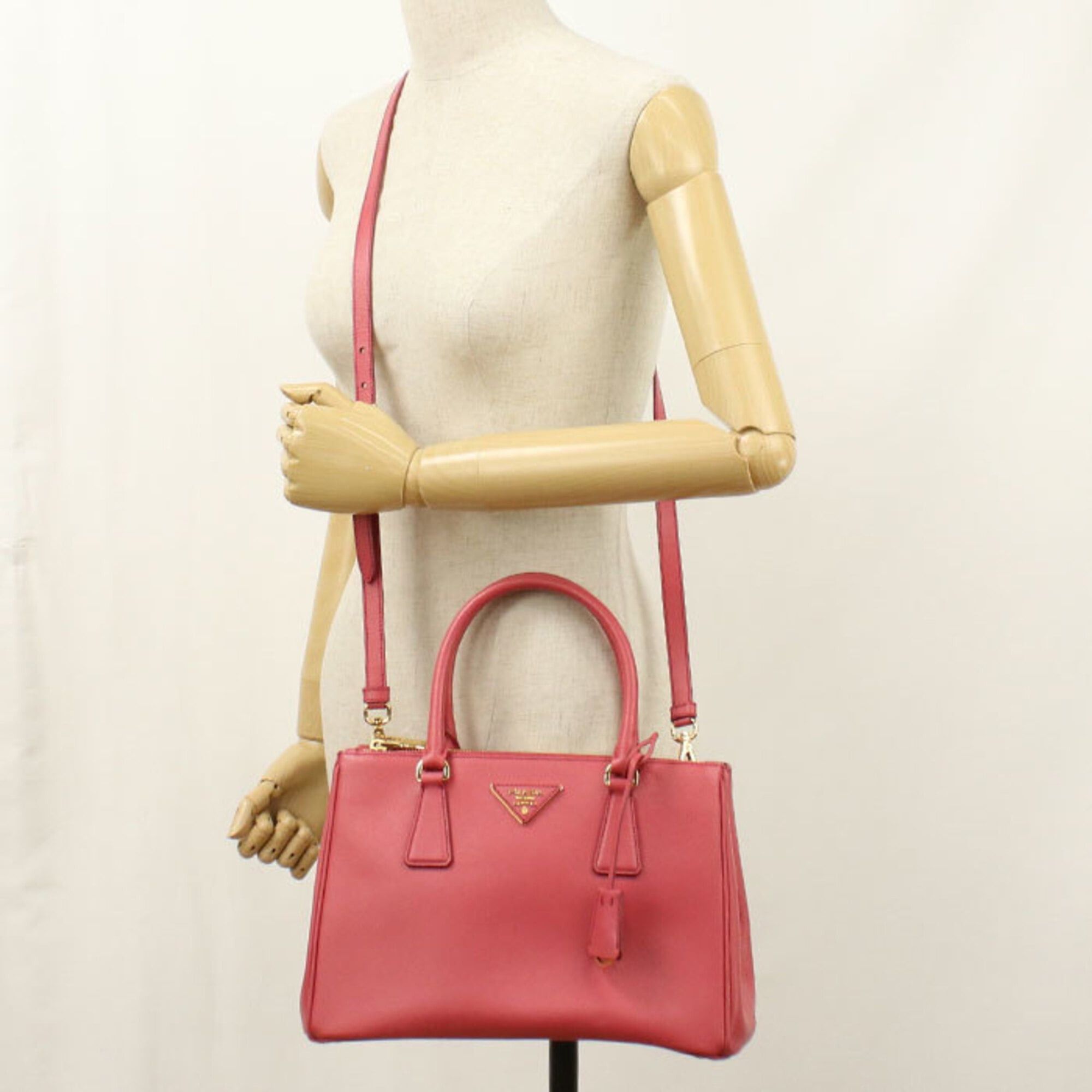 Prada PRADA Galleria 2-Way Tote Bag for Women, Pink Size ONE SIZE - 8 Thumbnail