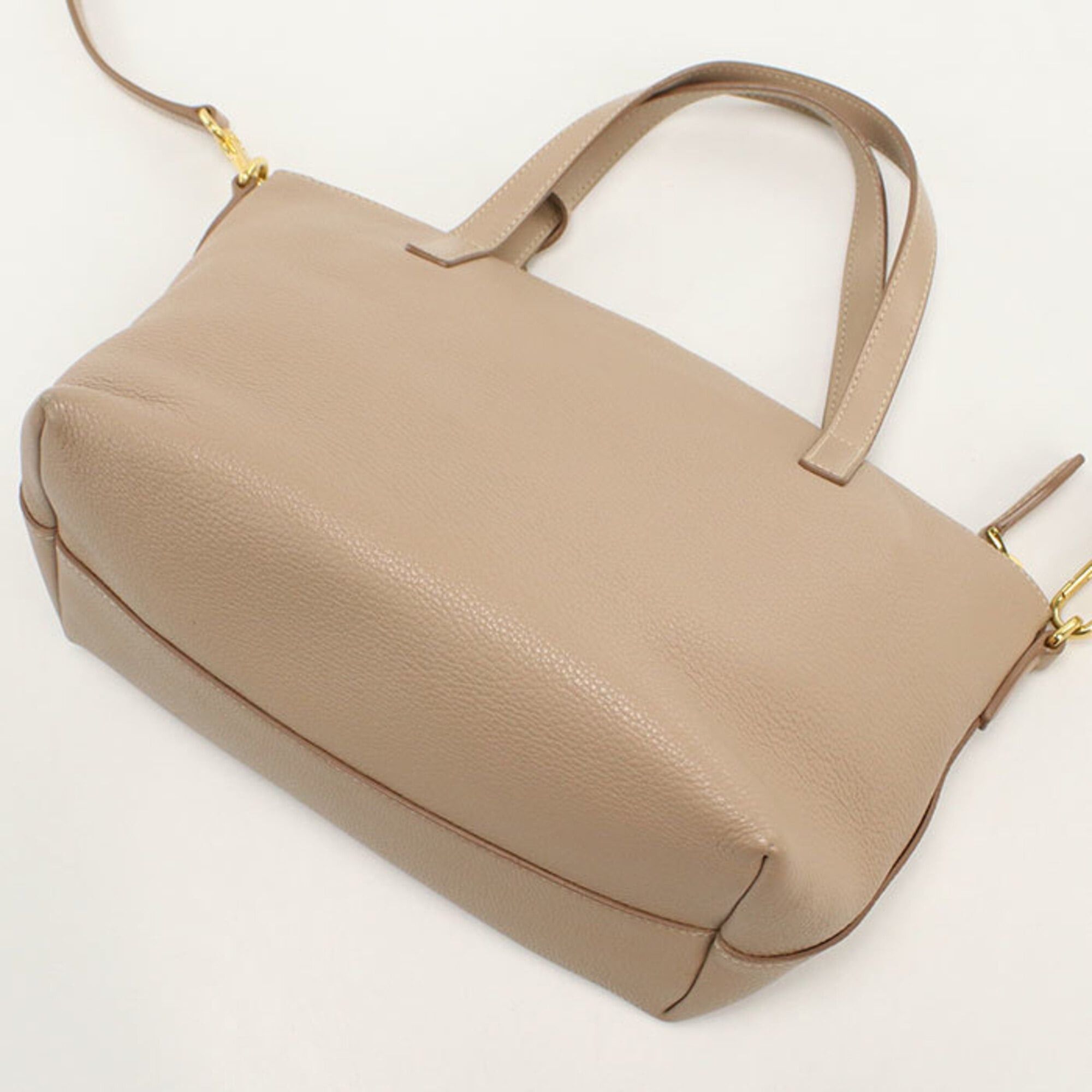 Prada Prada handbag 1BA068 2-way women's beige Size ONE SIZE - 2 Thumbnail