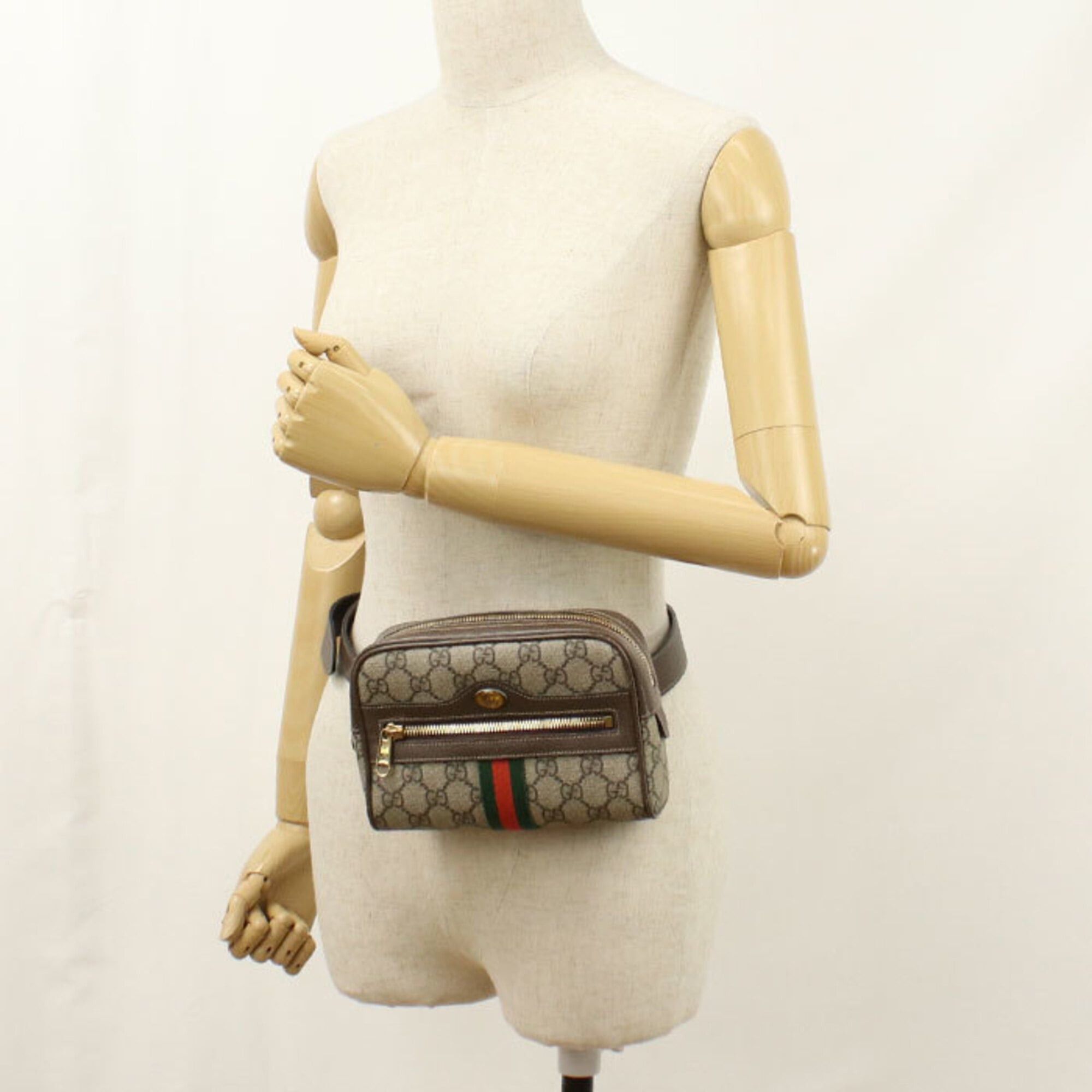 Gucci GUCCI Ophidia Belt Bag (517076) - Women's, Beige Size ONE SIZE - 7 Thumbnail
